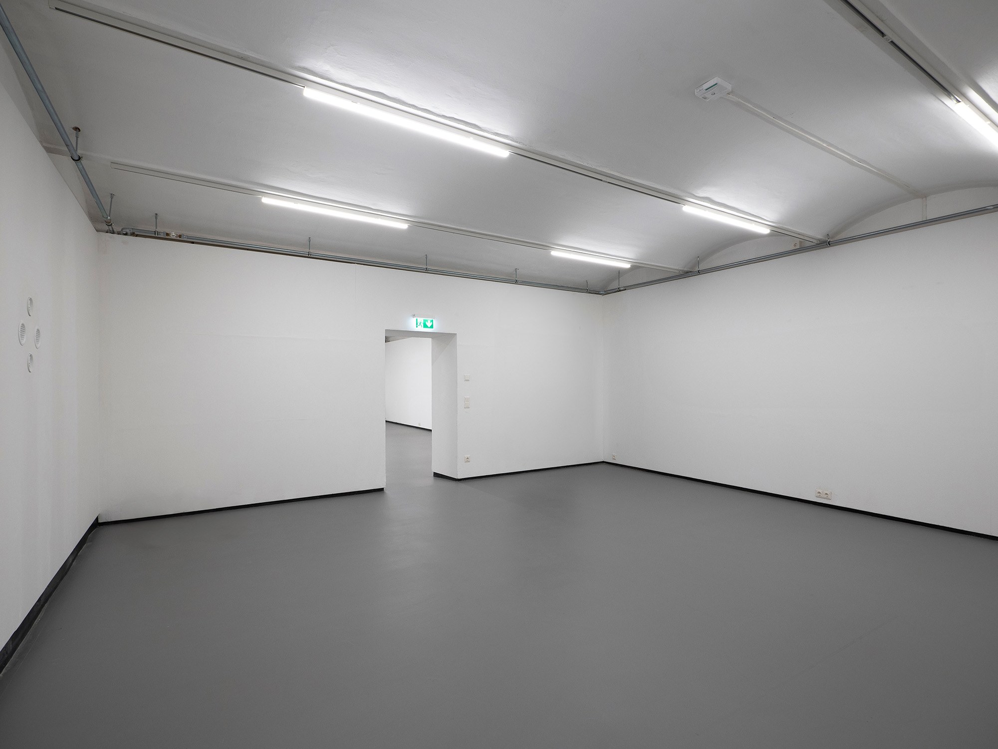installation view, Aaron Amar Bhamra, air, 2024, 220 m2 , four ventilation grilles, air