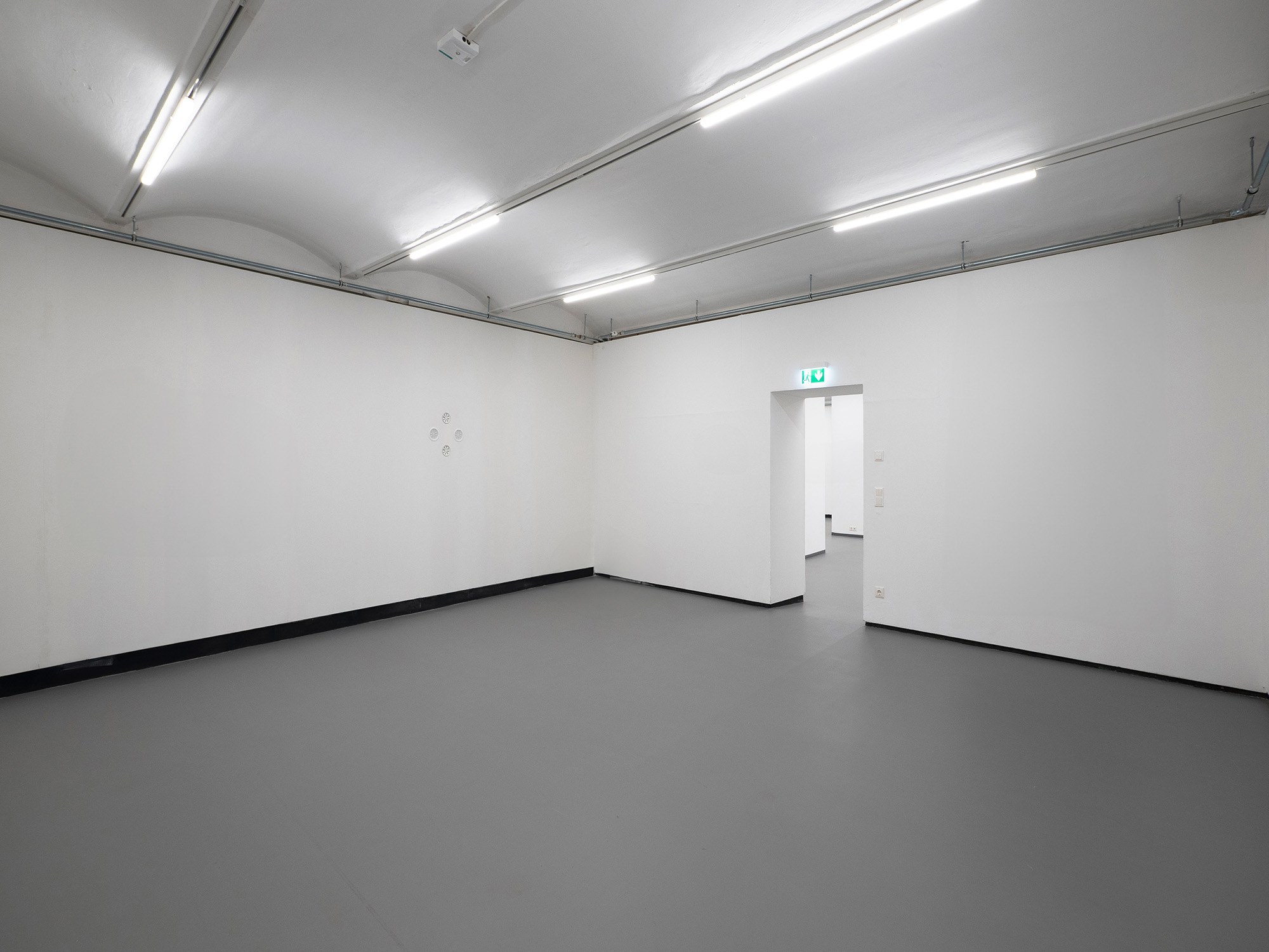 installation view, Aaron Amar Bhamra, air, 2024, 220 m2 , four ventilation grilles, air