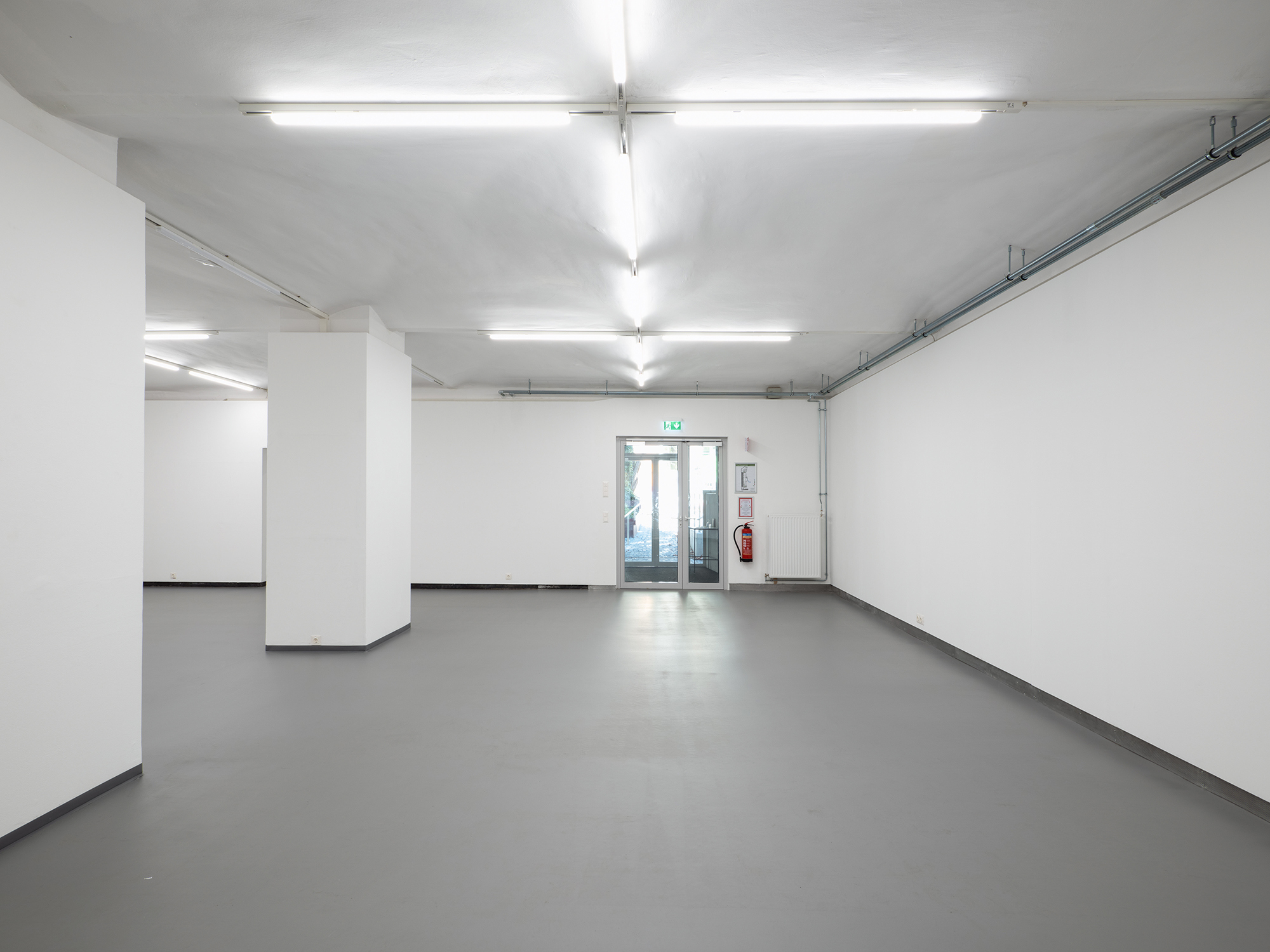 installation view, Aaron Amar Bhamra, air, 2024, 220 m2 , four ventilation grilles, air 