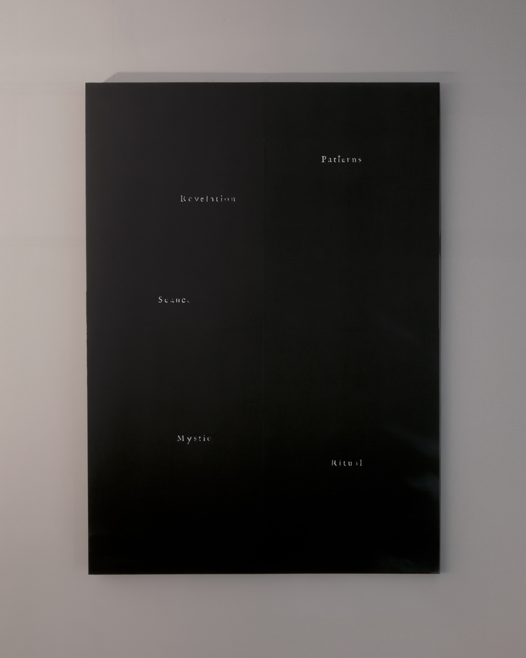 Taka Kono “Séance situation map 1” 2024 Alloy embedded in wood panel 1,400 x 1,000 (mm)