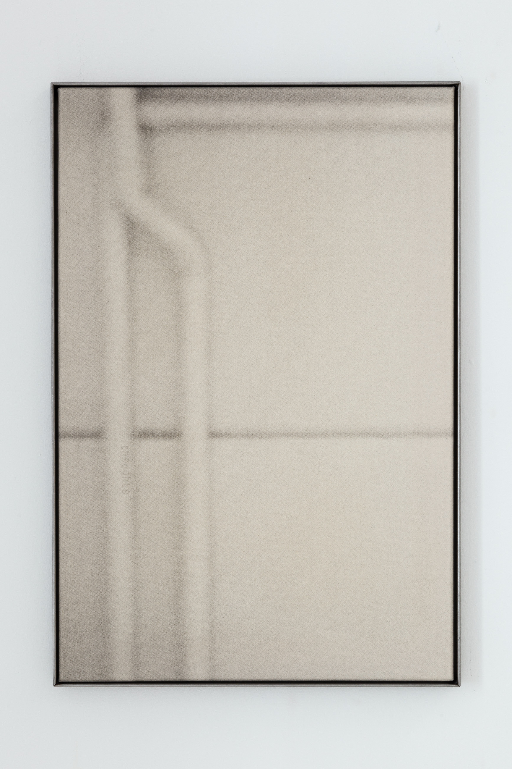 Ziva Drvaric, Thoughts, 2023, Screen print on canvas, stainless steel frame, 61x41cm