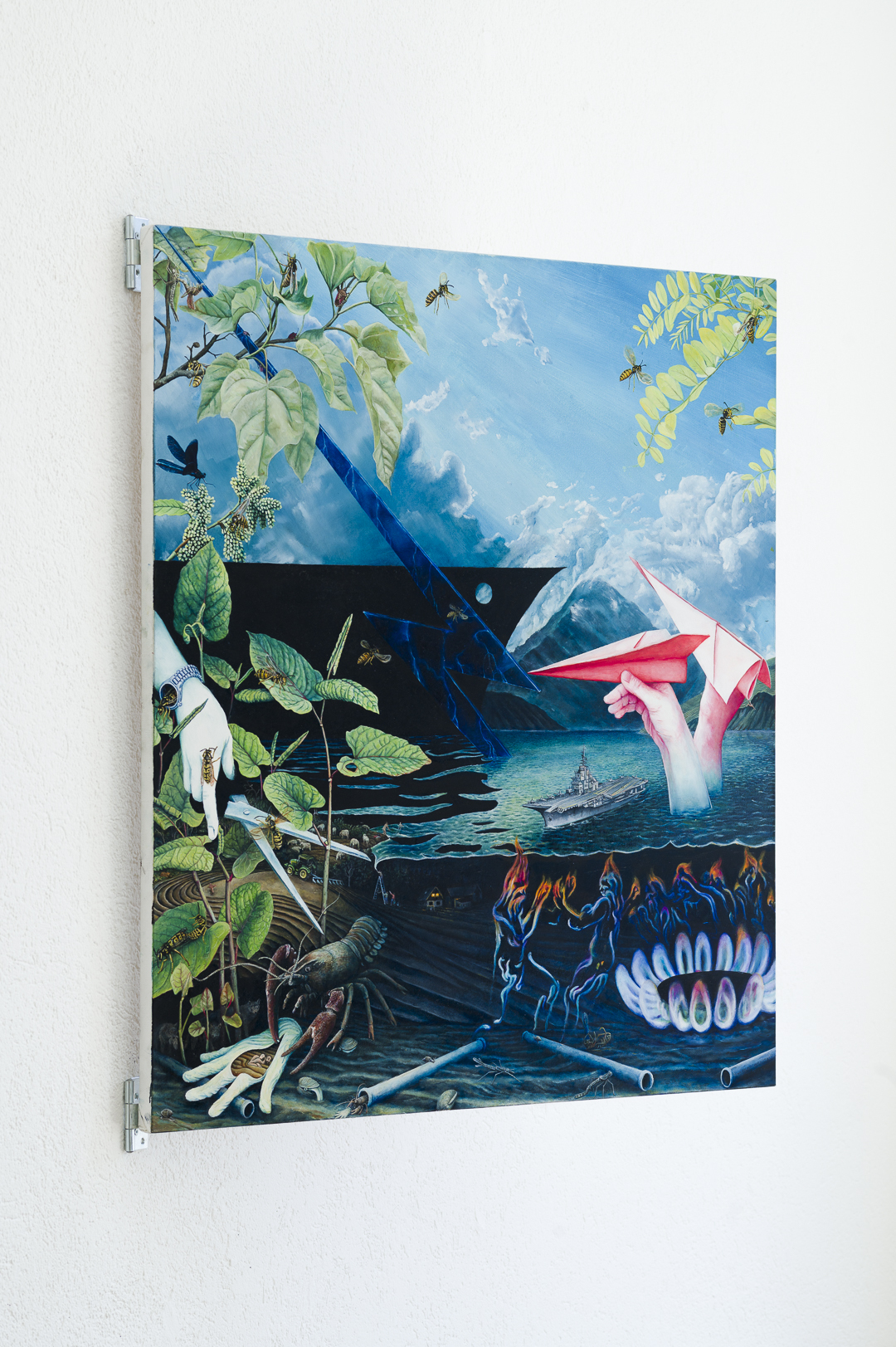 Matthias Ramsey, I finally know where I want to be, 2024, oil on canvas, 110 x 100 cm
