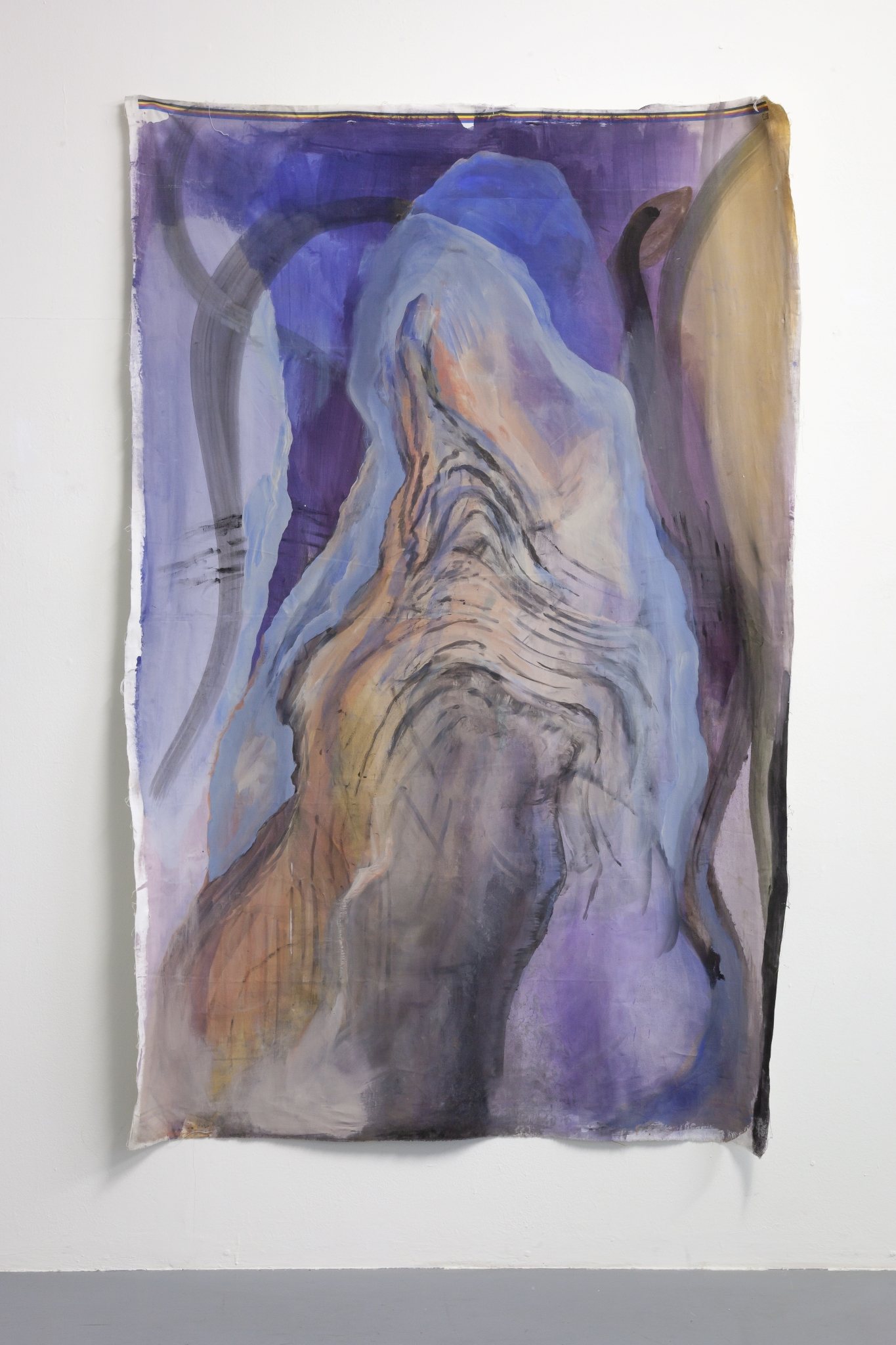 Paulina Semkowicz, "Cave", 2024, acrylic and pigment on canvas, 223x143 cm