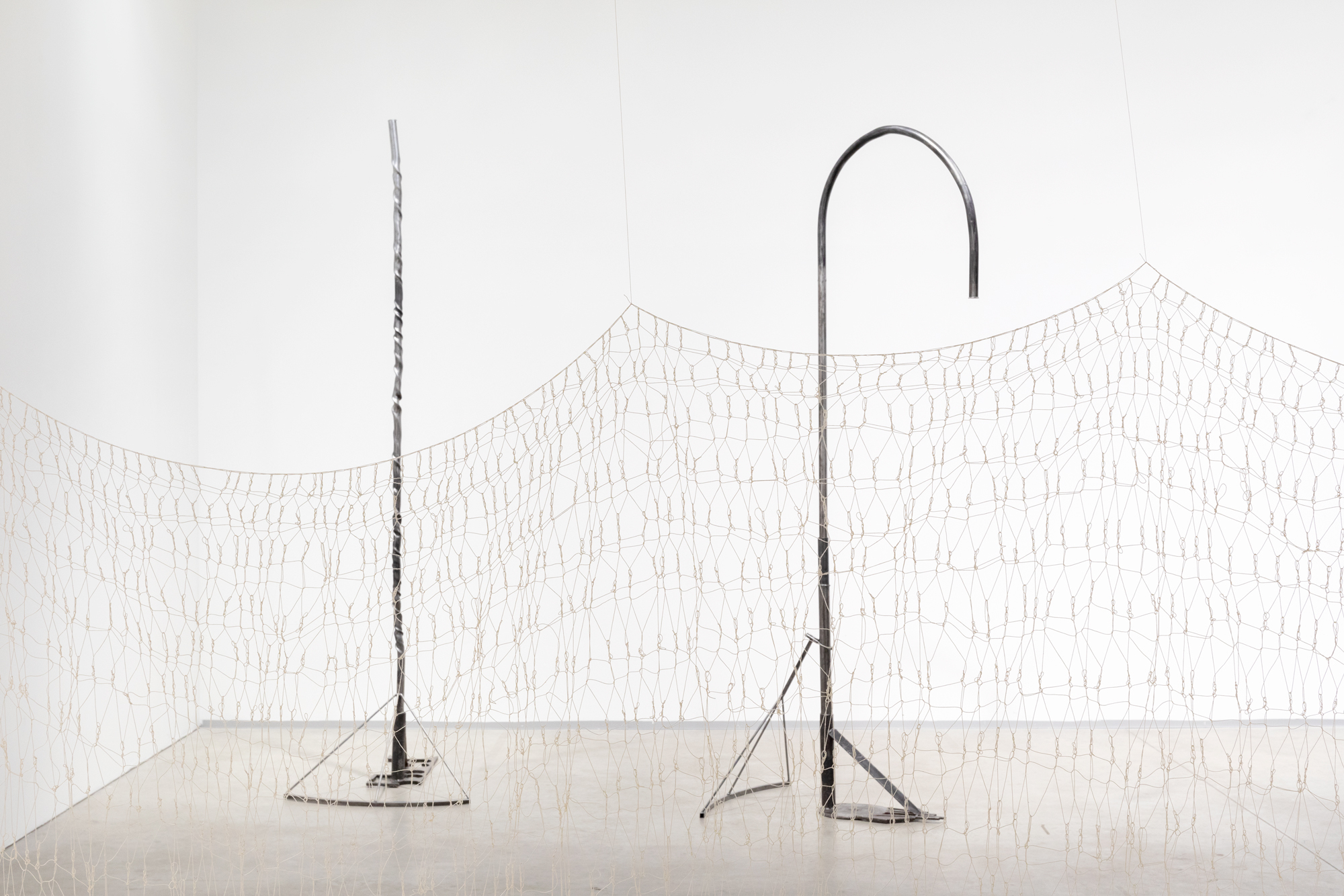Flagpoles, Scrap iron, 260 x 110 x 88