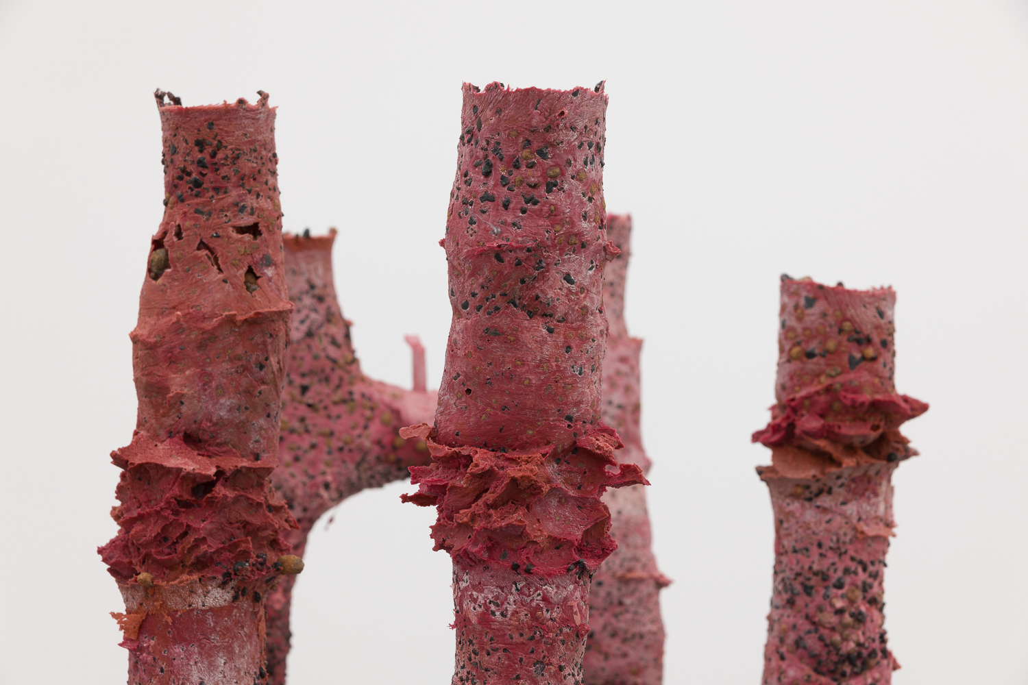 Andrew Sabin, One Another with Each Other, 2024 Pigmented polyurethane with aggregate 169 x 48 x 42 cm