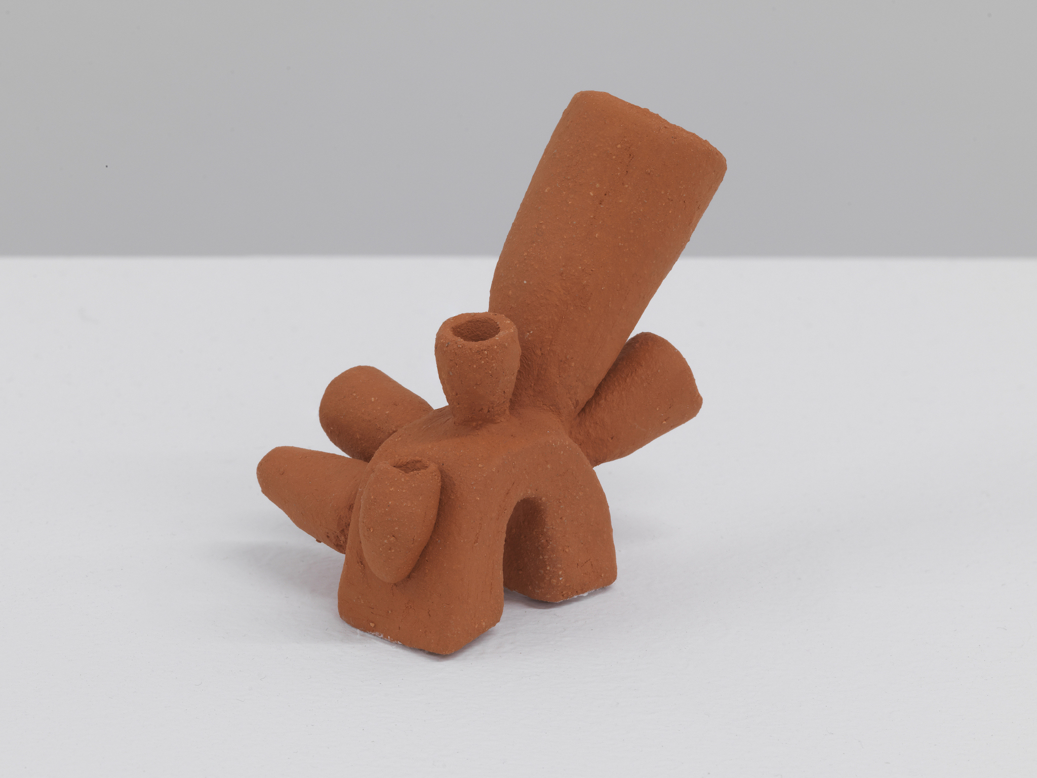 Paky Vlassopoulou, he importance of the entrance, 2024, Terracotta, 6 x 6 x 4 cm, Unique, courtesy the artist and Callirrhoë, Athens, image © Stathis Mamalakis 2024
