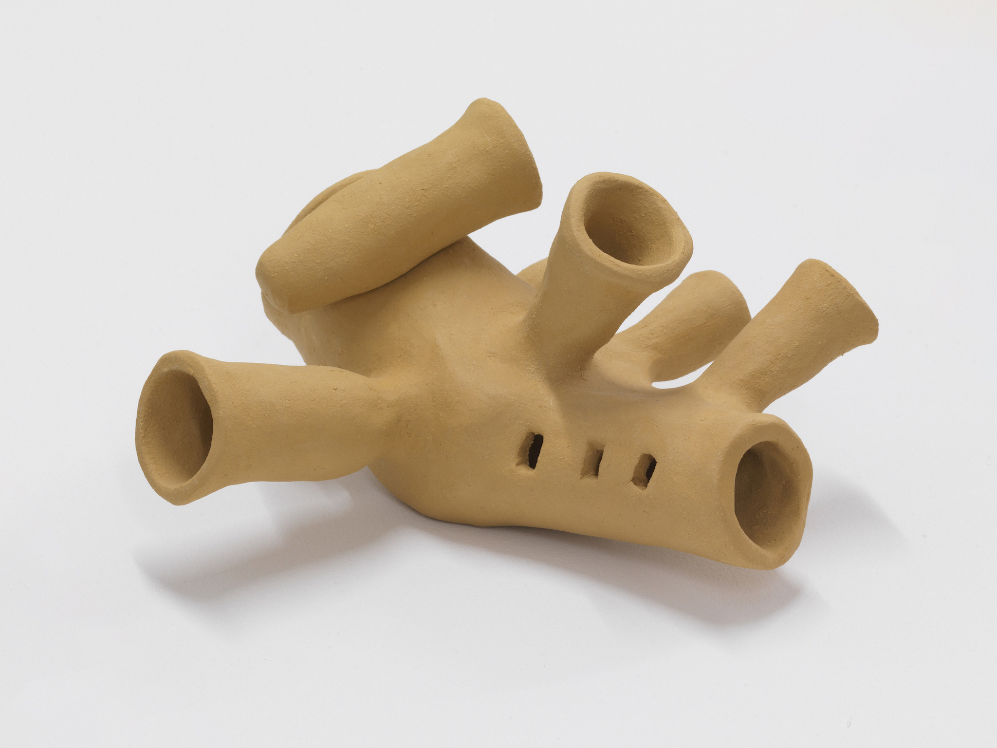 Paky Vlassopoulou, Just being useful, 2024, Unfired clay, 11 x 19 x 19.5 cm, Unique, courtesy the artist and Callirrhoë, Athens, image © Stathis Mamalakis 2024