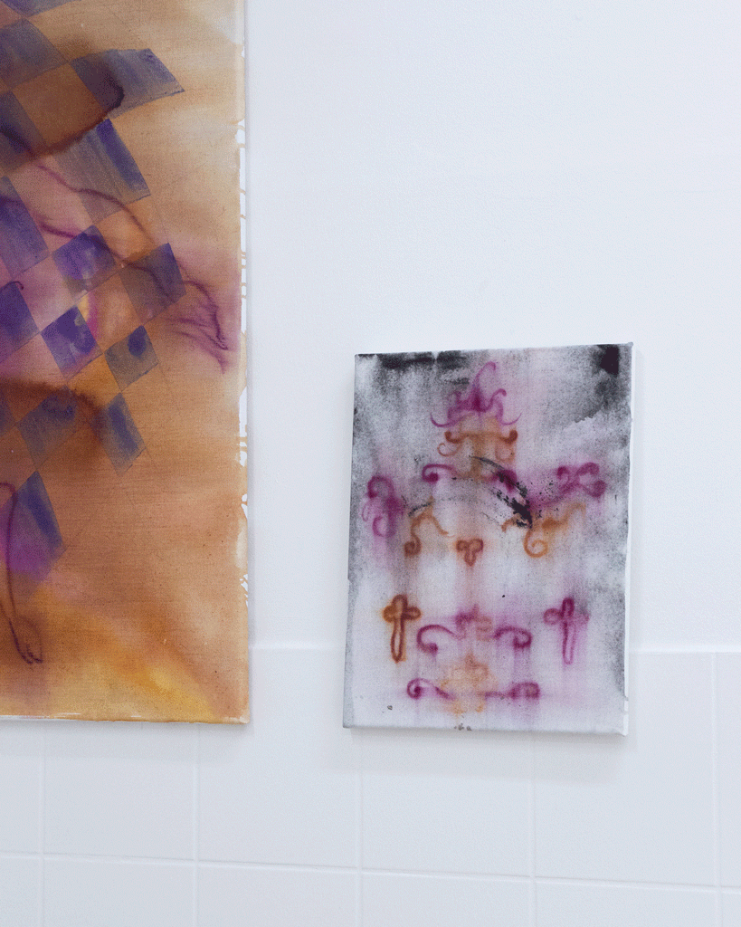 Details of "Faun" 100x70 cm and "Witch or Wizard" 40x30 cm