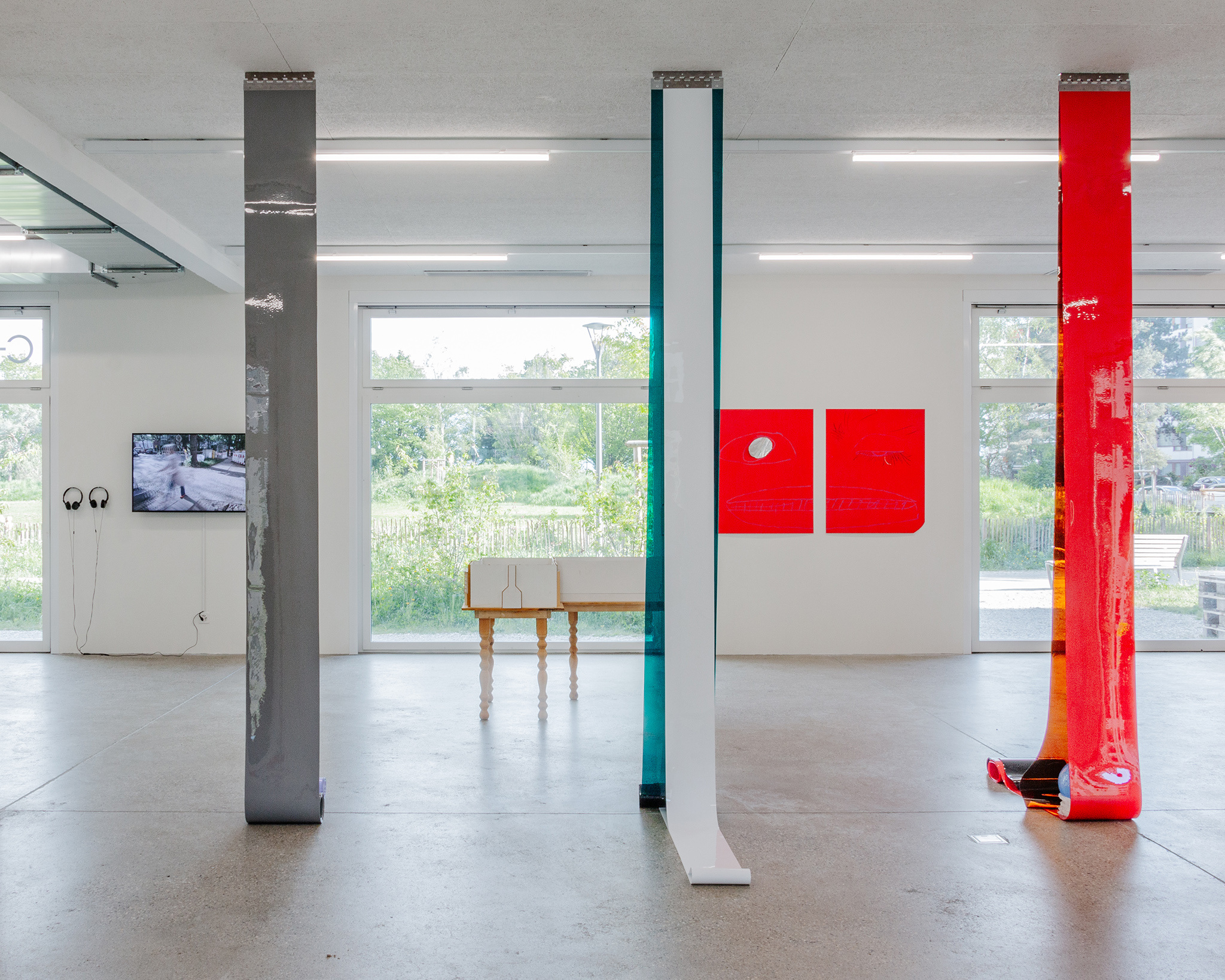 Exhibition view “Our Labor, Our Passion, Our Love”, CALM - Centre d'Art La Meute, Lausanne, Switzerland, 2024 / Photo: Théo Duﬂoo / Courtesy of the artist-x-s and CALM Centre d'Art La Meute.