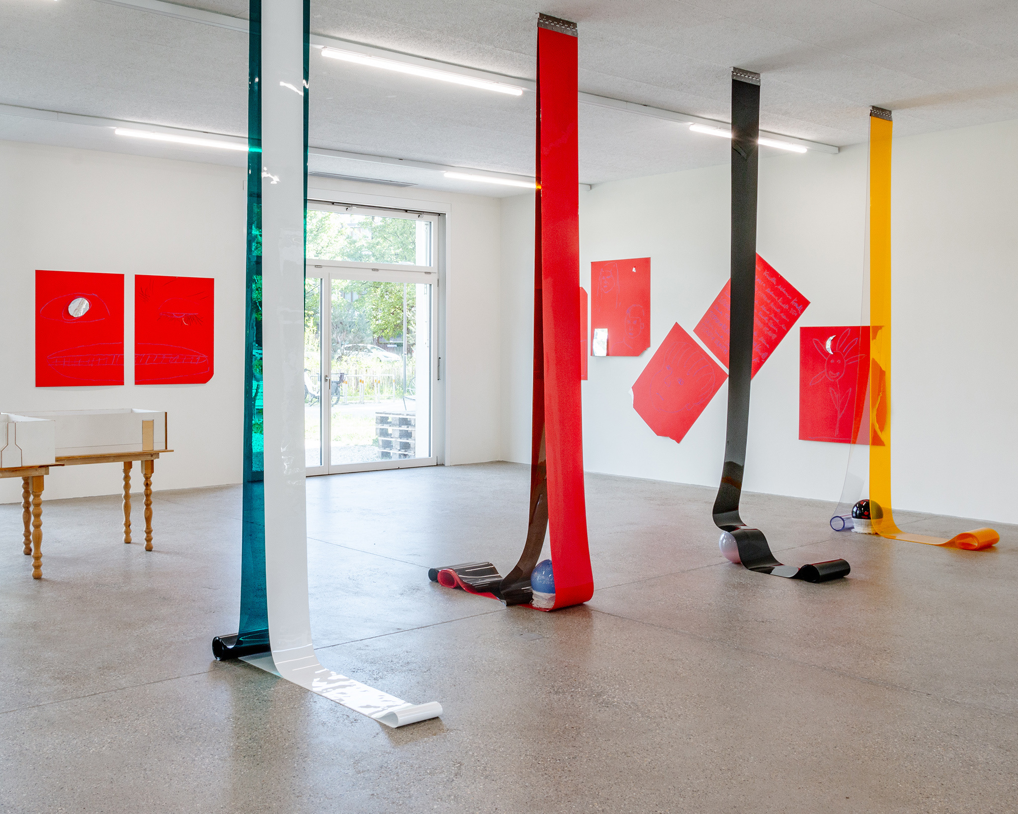 Exhibition view “Our Labor, Our Passion, Our Love”, CALM - Centre d'Art La Meute, Lausanne, Switzerland, 2024 / Photo: Théo Duﬂoo / Courtesy of the artist-x-s and CALM Centre d'Art La Meute.