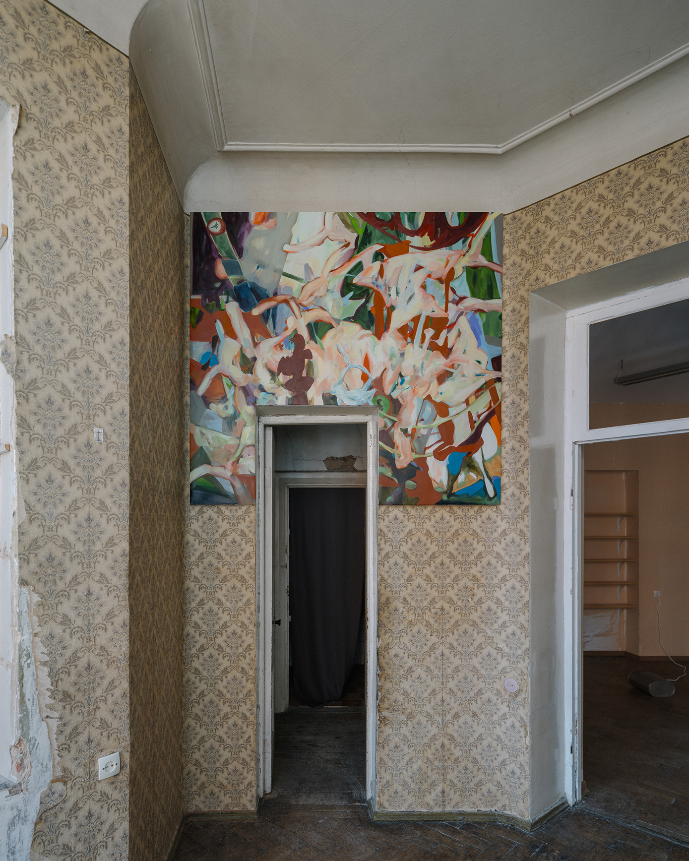 Installation view, Nina Kintsurashvili, SIXROOMFLAT, Tbilisi, 2024