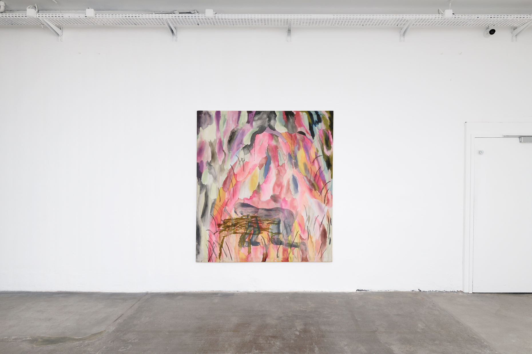 Geneviève Morin, Lucky Spirits, 2023. India ink on canvas. 200 × 179.5 cm. Courtesy of the artist.