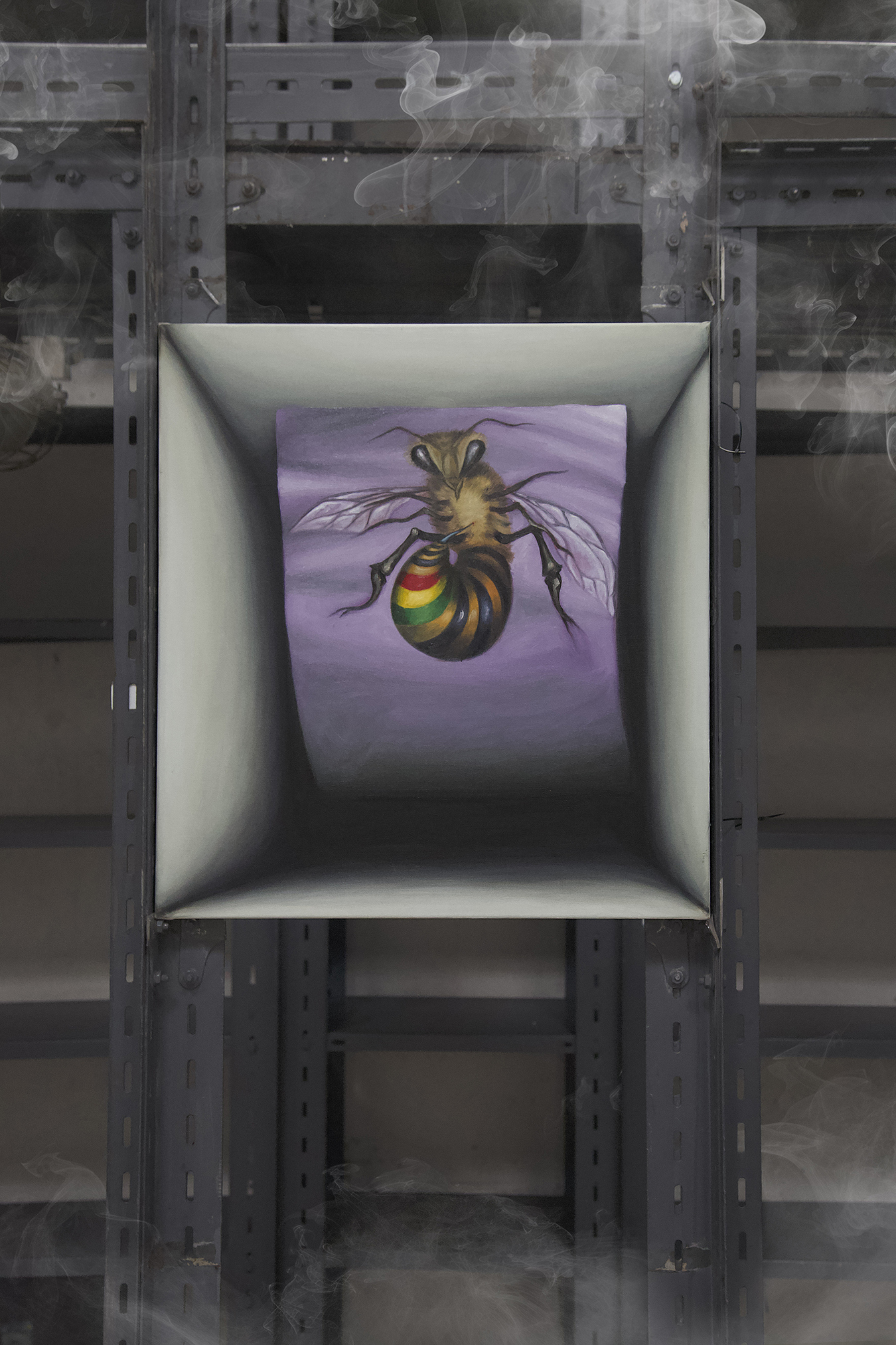 Matyáš Maláč, Never Look Back (Testing), 65x55cm, oil on canvas, 2023