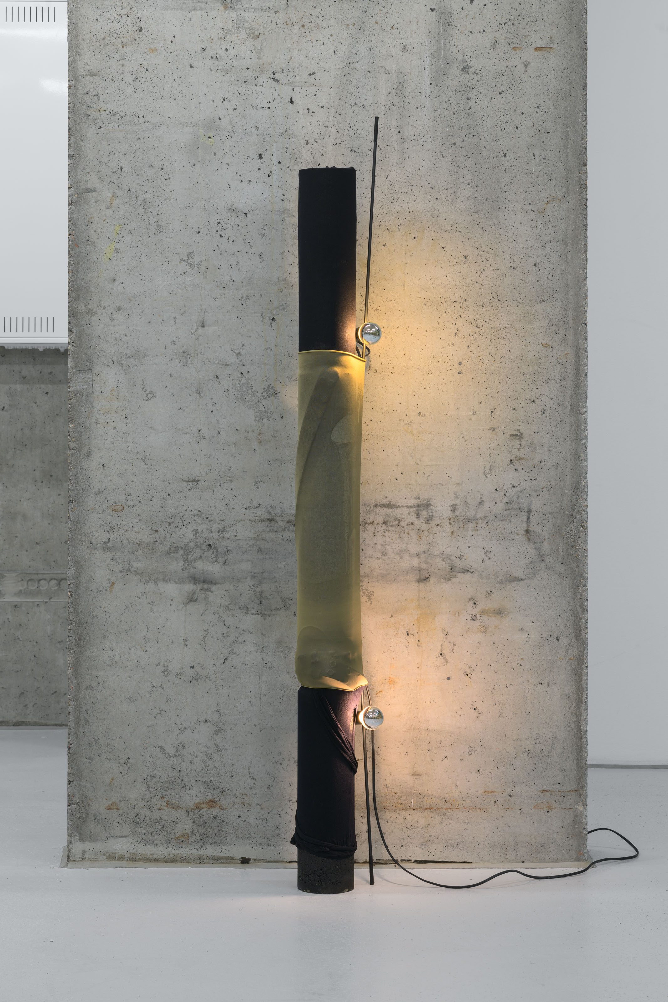 Joseph Bourgois and Lisa Jo, Lamp 2, installation view in Trouble Every Day at Galerie Molitor