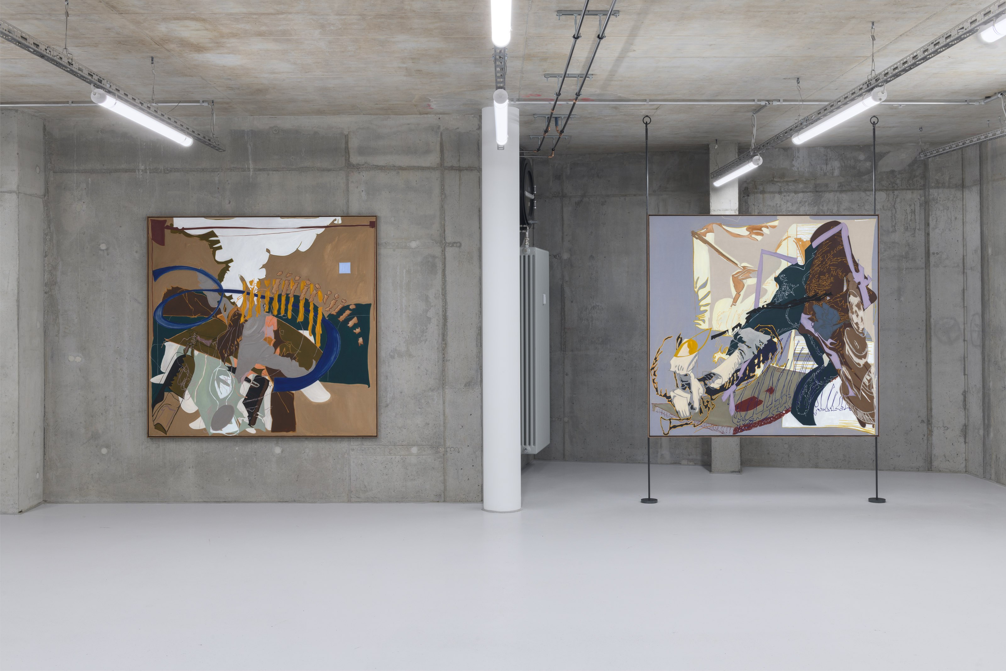Lisa Jo, New Confessions (2024), Damages (2024), installation view at Galerie Molitor 