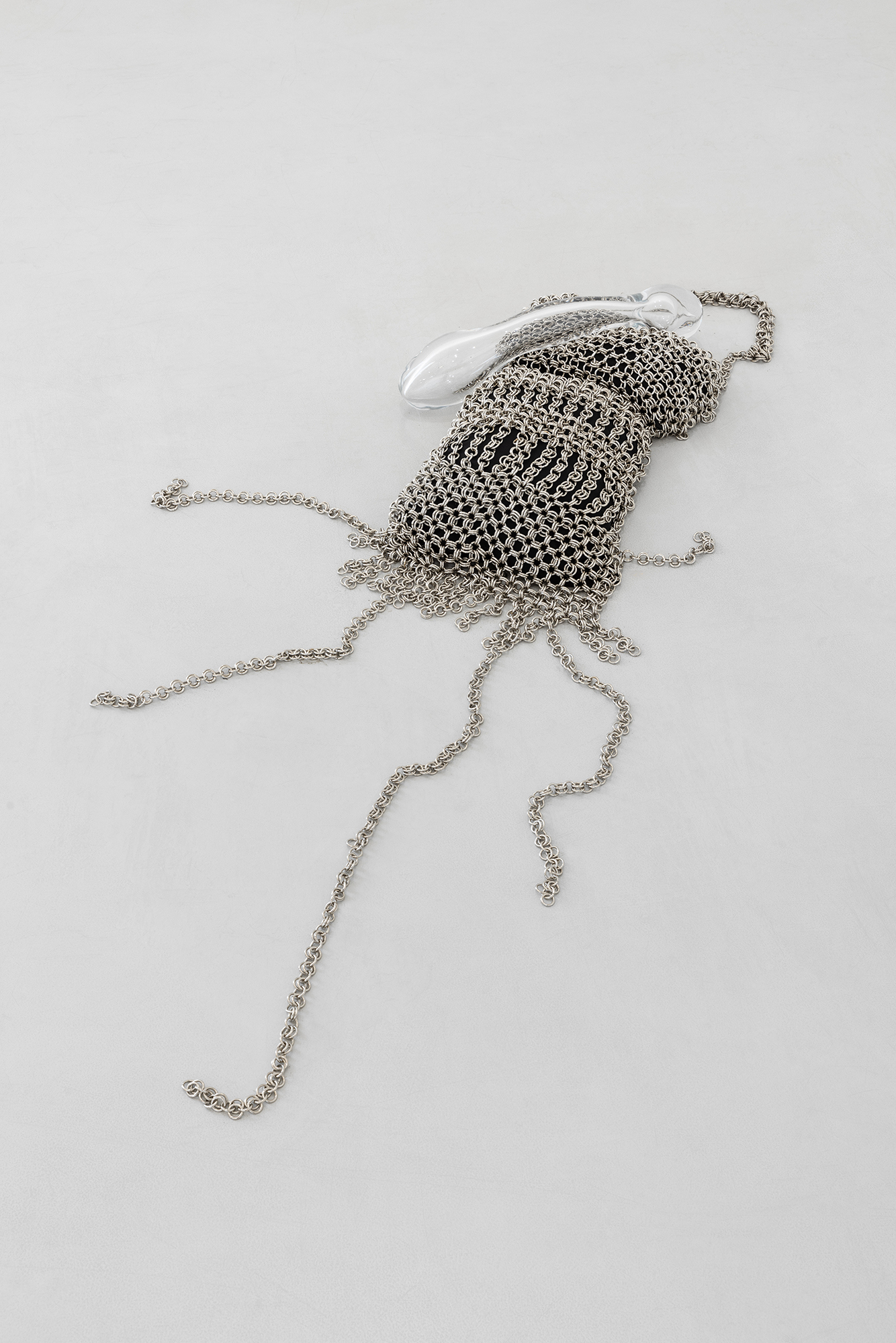 Andreia Santana; pöllmann; 2024; Variable dimensions; Blown glass and aluminum; Courtesy of the artist