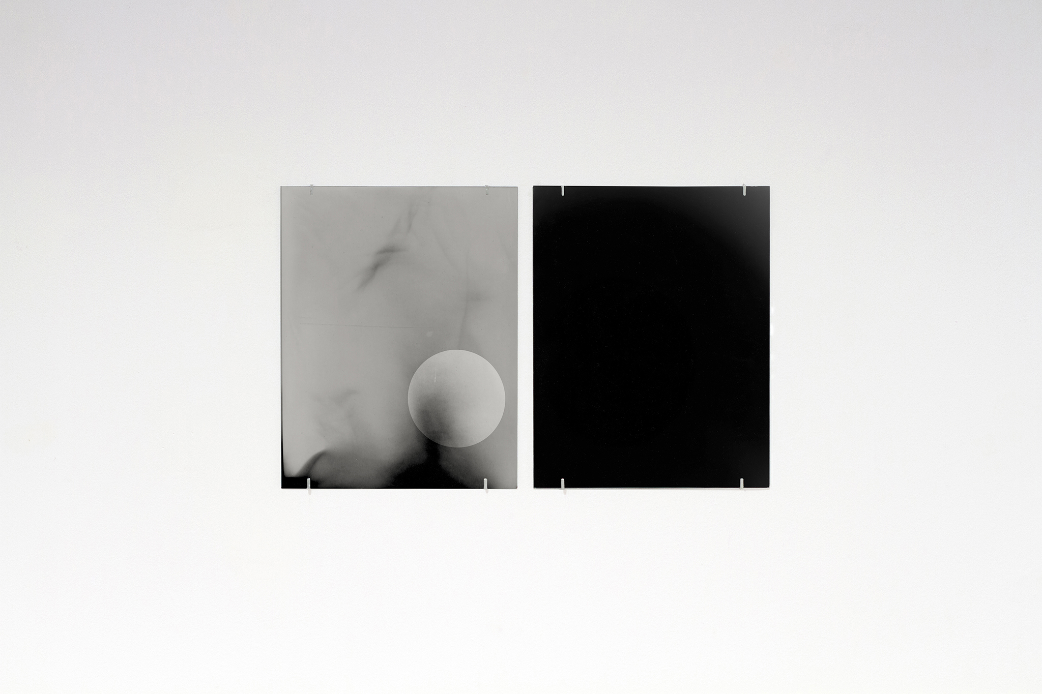 Summer Metal III (diptych), 2024 Rayogram on RC Kodak paper 40 x 25 cm