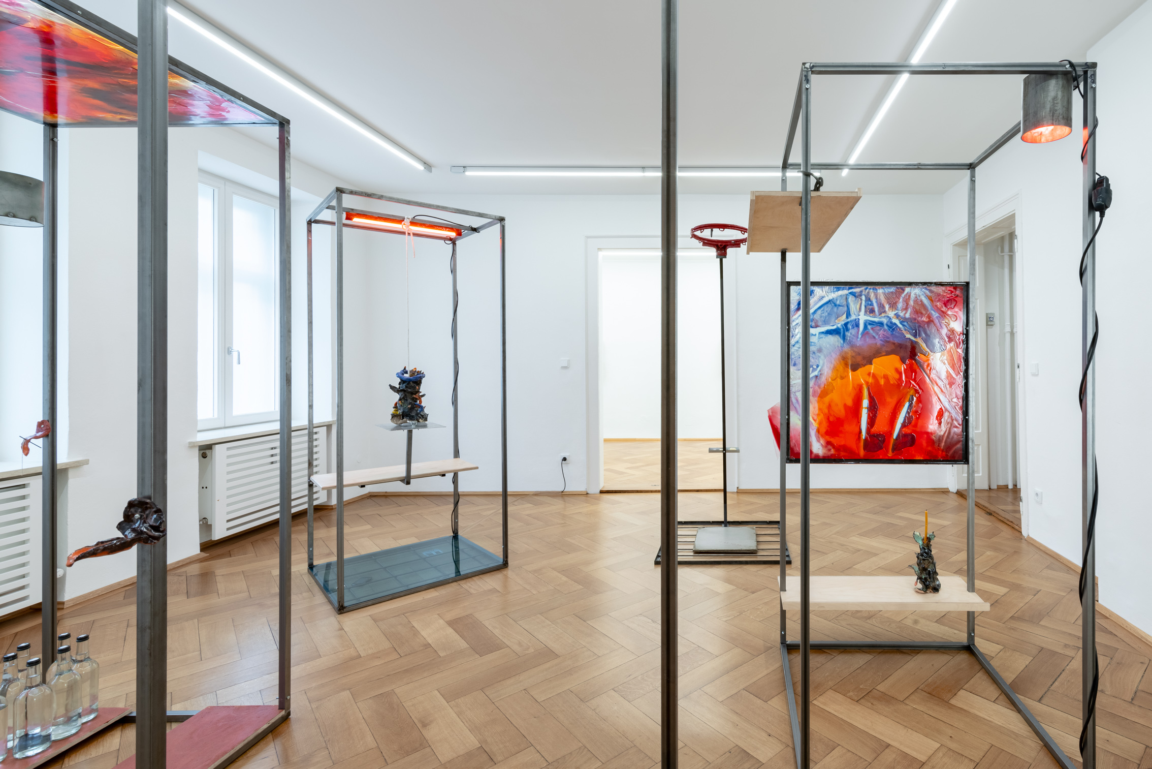 Installation view, Patrick Ostrowsky: unrest, 2024, Britta Rettberg Munich.