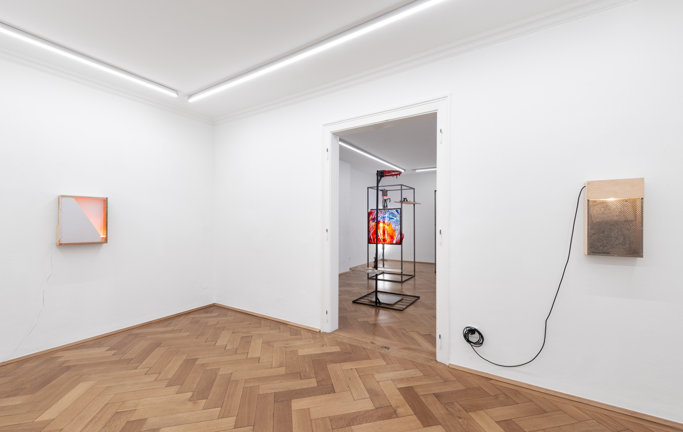 Installation view, Patrick Ostrowsky: unrest, 2024, Britta Rettberg Munich.