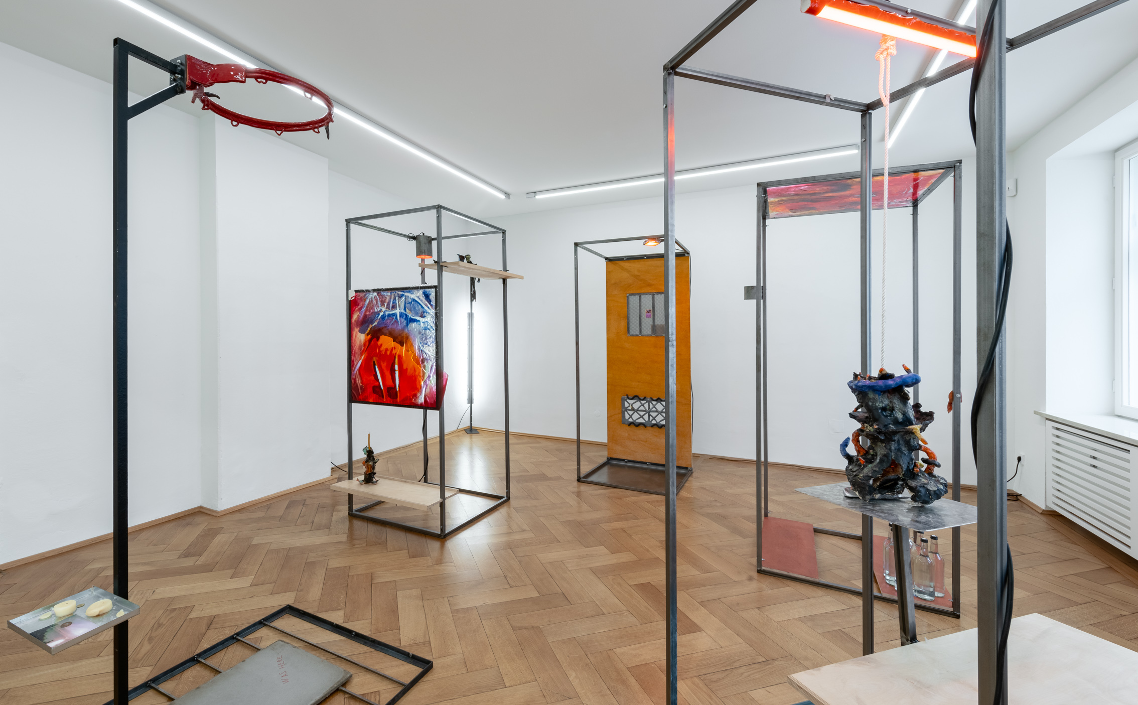 Installation view, Patrick Ostrowsky: unrest, 2024, Britta Rettberg Munich.