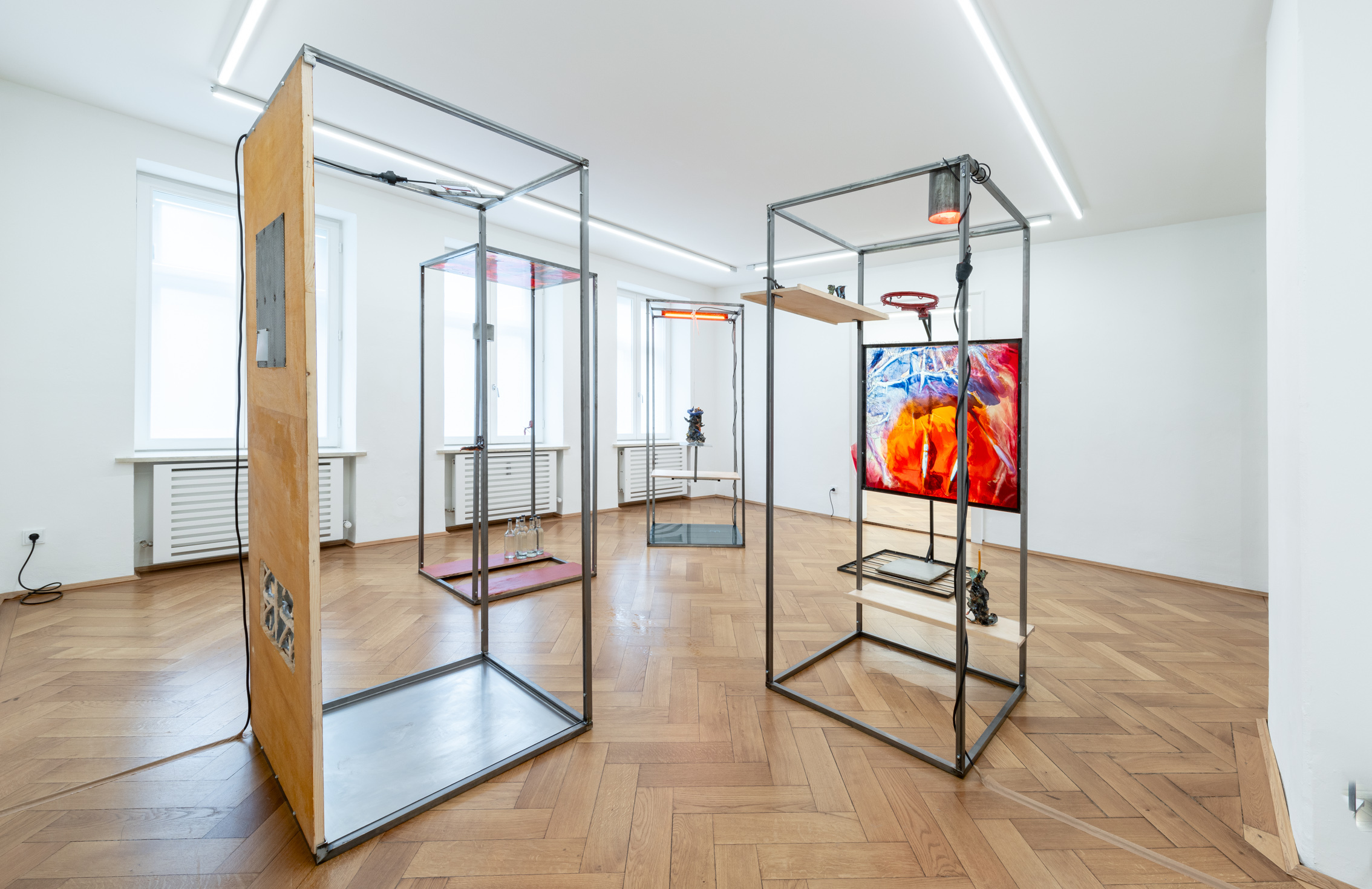 Installation view, Patrick Ostrowsky: unrest, 2024, Britta Rettberg Munich.