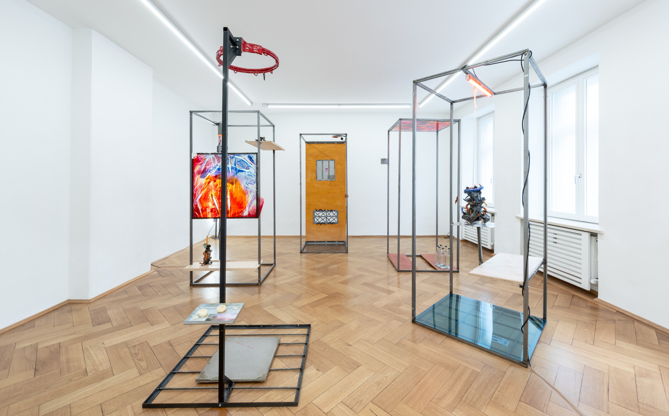 Installation view, Patrick Ostrowsky: unrest, 2024, Britta Rettberg Munich.