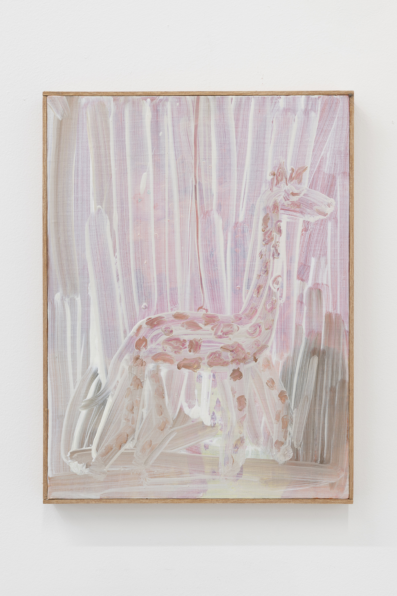 Avoir le boulard, MarieZolamian, 40 x 30cm, oil on canvas on panel, 2023