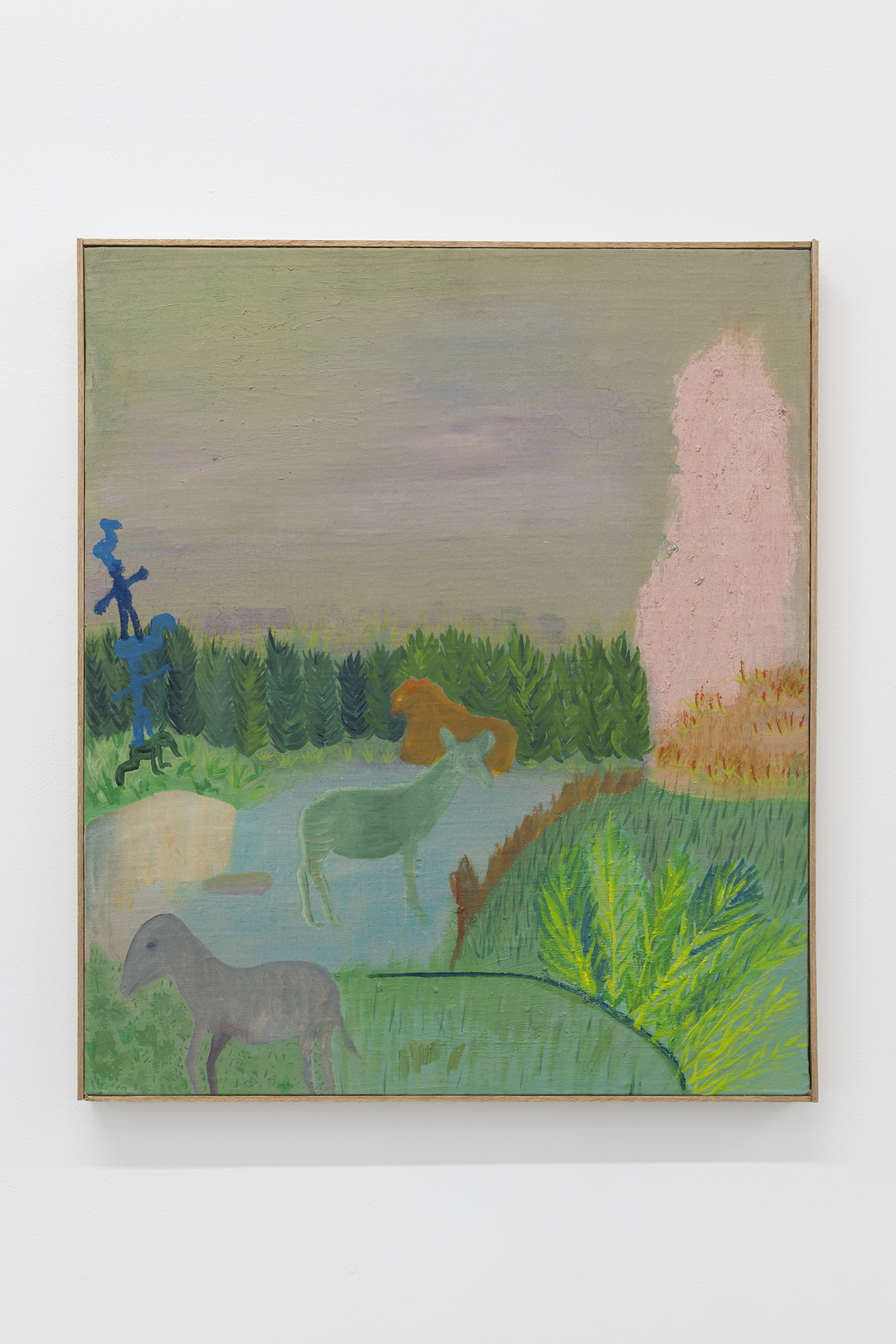 Koek en ei, MarieZolamian, 61 x 52,5, oil on canvas on panel, 2022