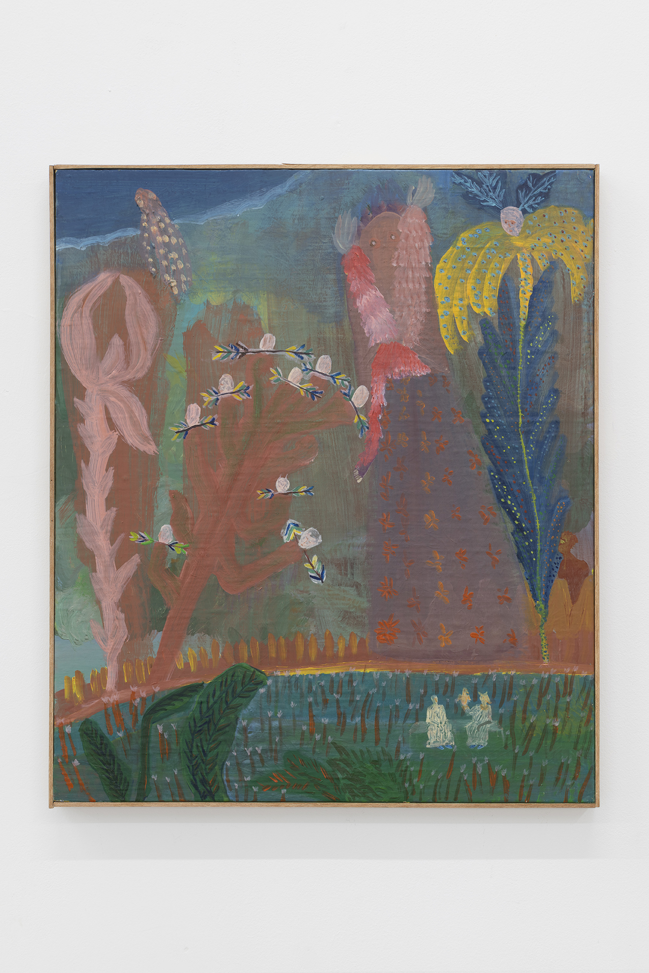 Octopus teacher, MarieZolamian, 61 x 52cm, oil on canvas on panel, 2022