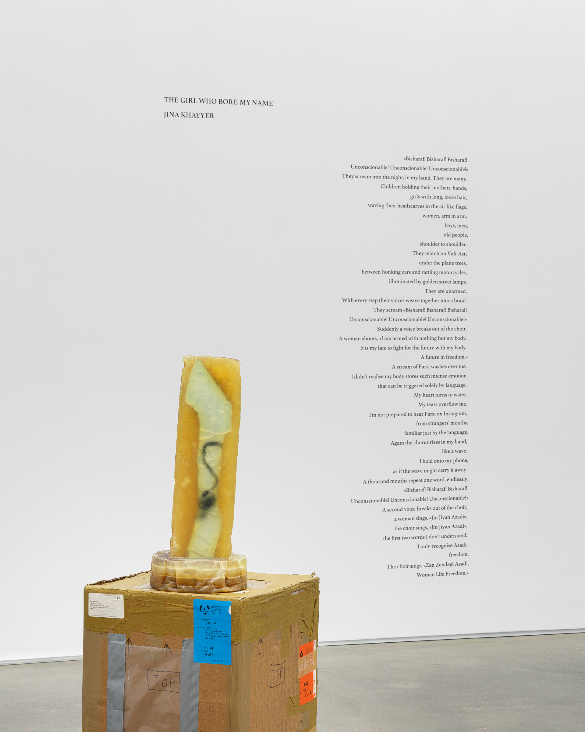Exhibition view "What happens when we cry?" curated by Marion Coindeau, Galerie Derouillon, Paris 2024