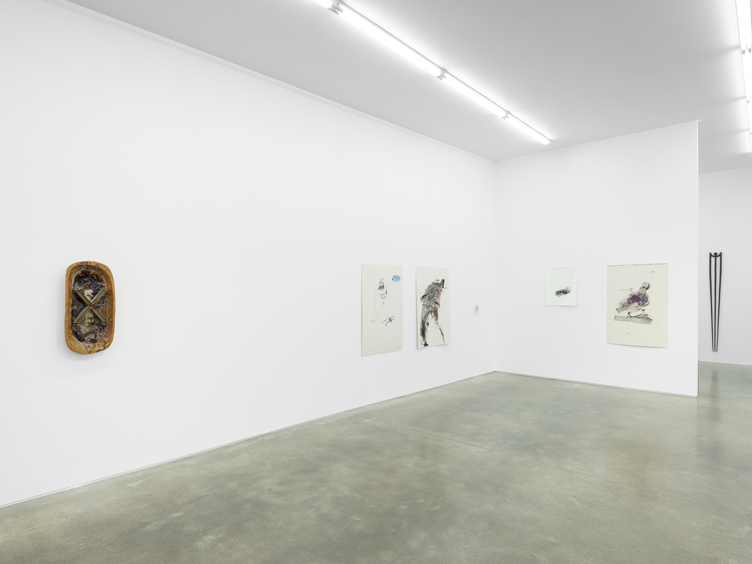 Exhibition view "What happens when we cry?" curated by Marion Coindeau, Galerie Derouillon, Paris 2024