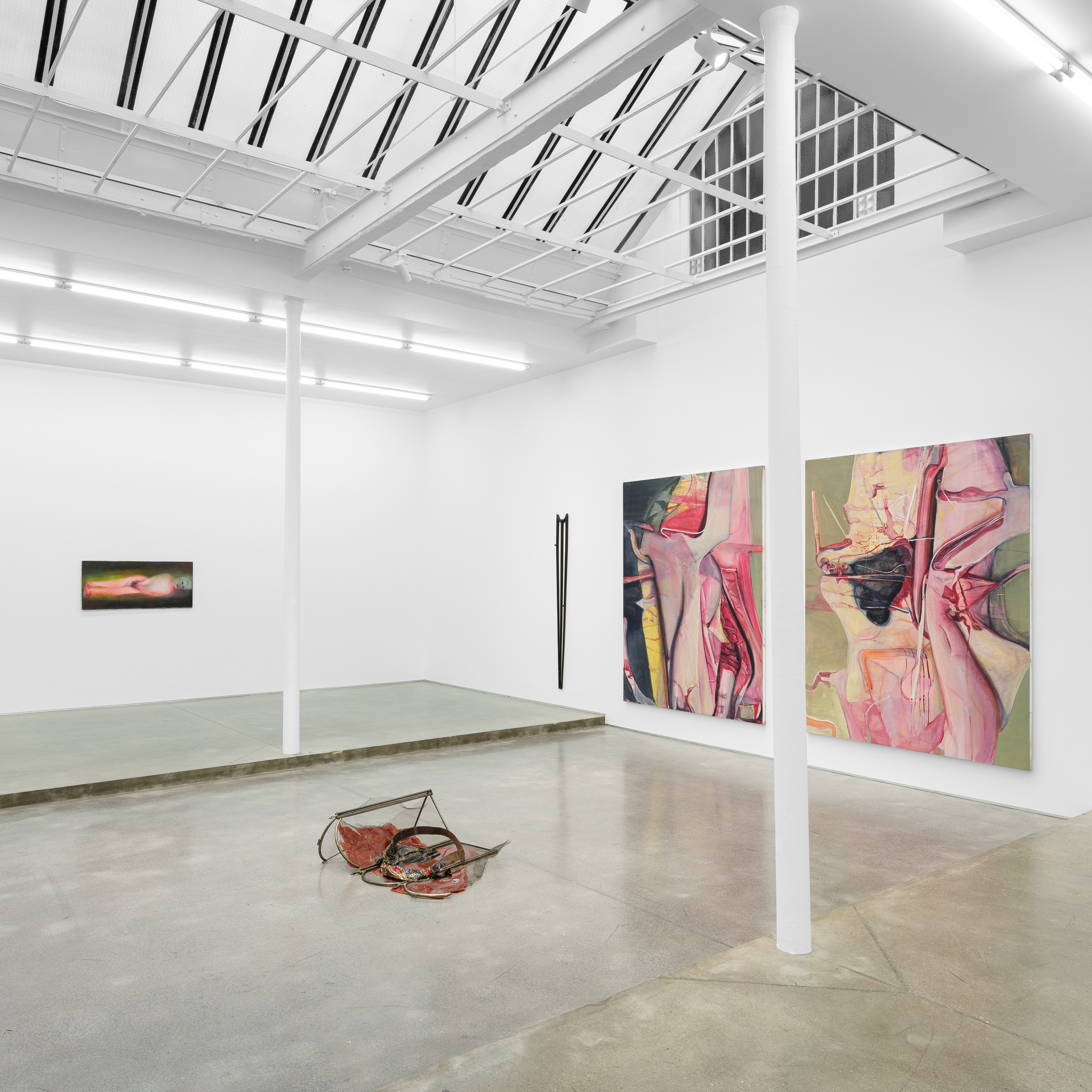 Exhibition view "What happens when we cry?" curated by Marion Coindeau, Galerie Derouillon, Paris 2024