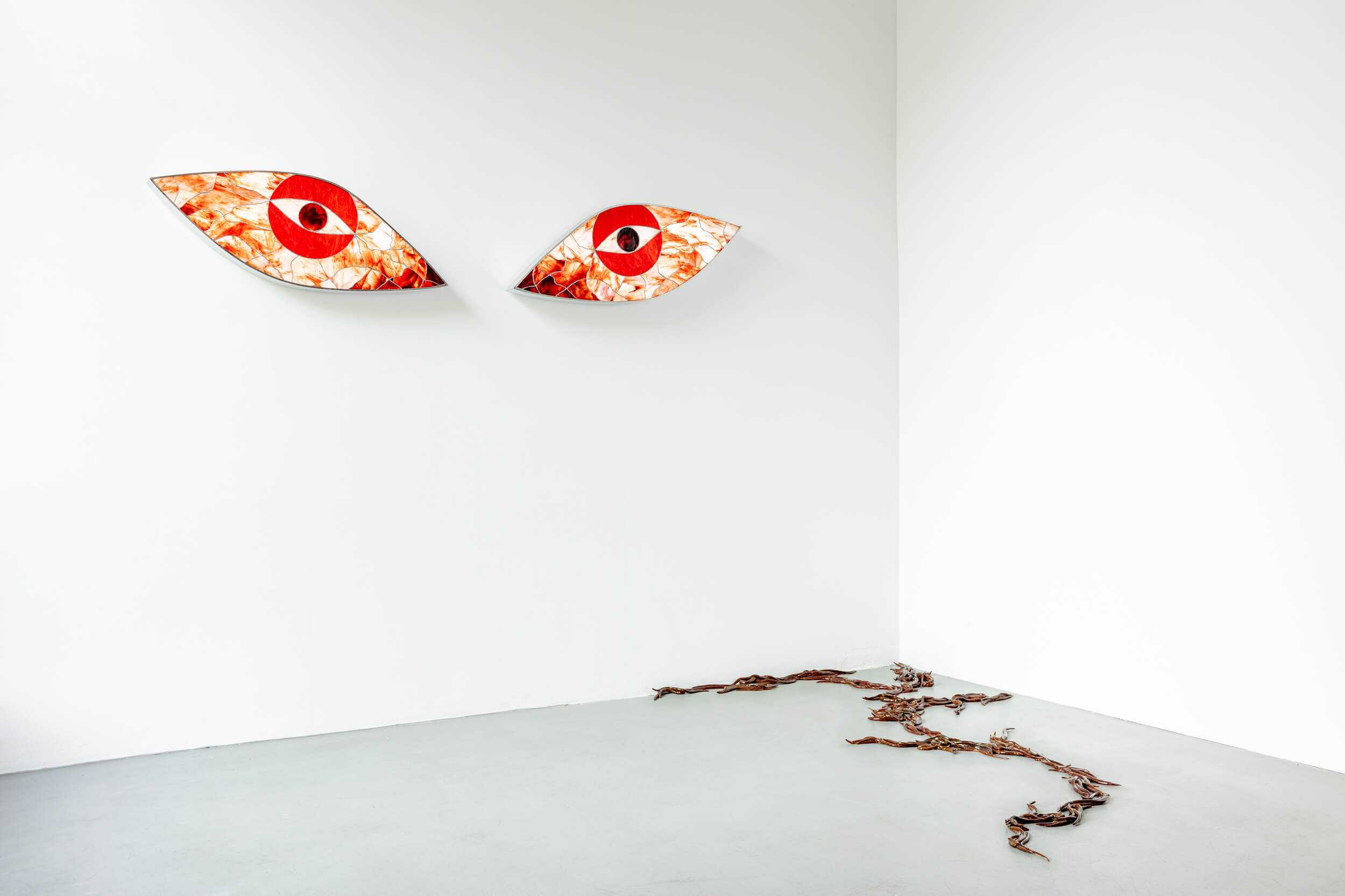 Evil Eyes / stained-glass, 2024