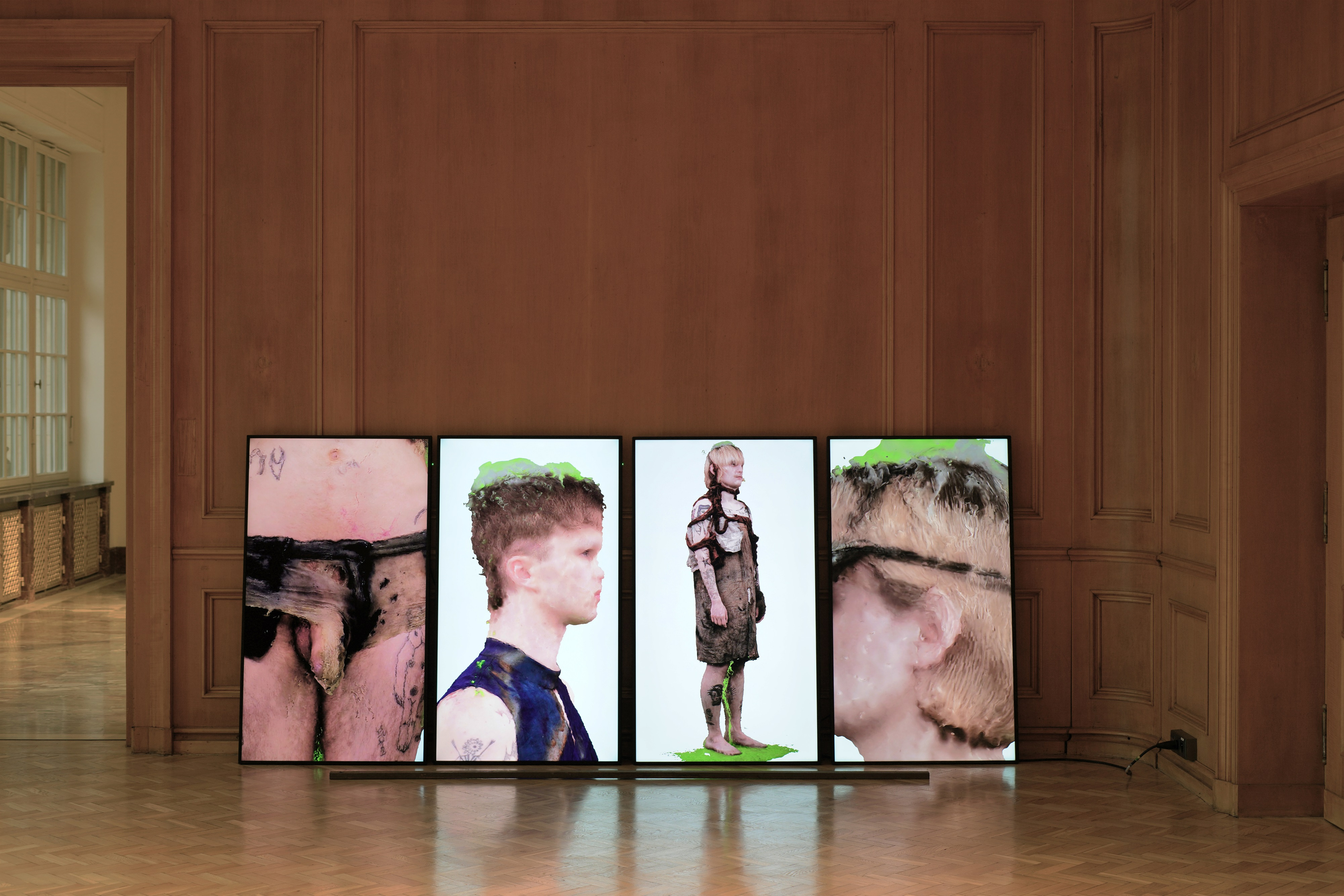 Marek Wodzisławski, post-fashion - collection of third-hand garments: for-channel video installation, 2024