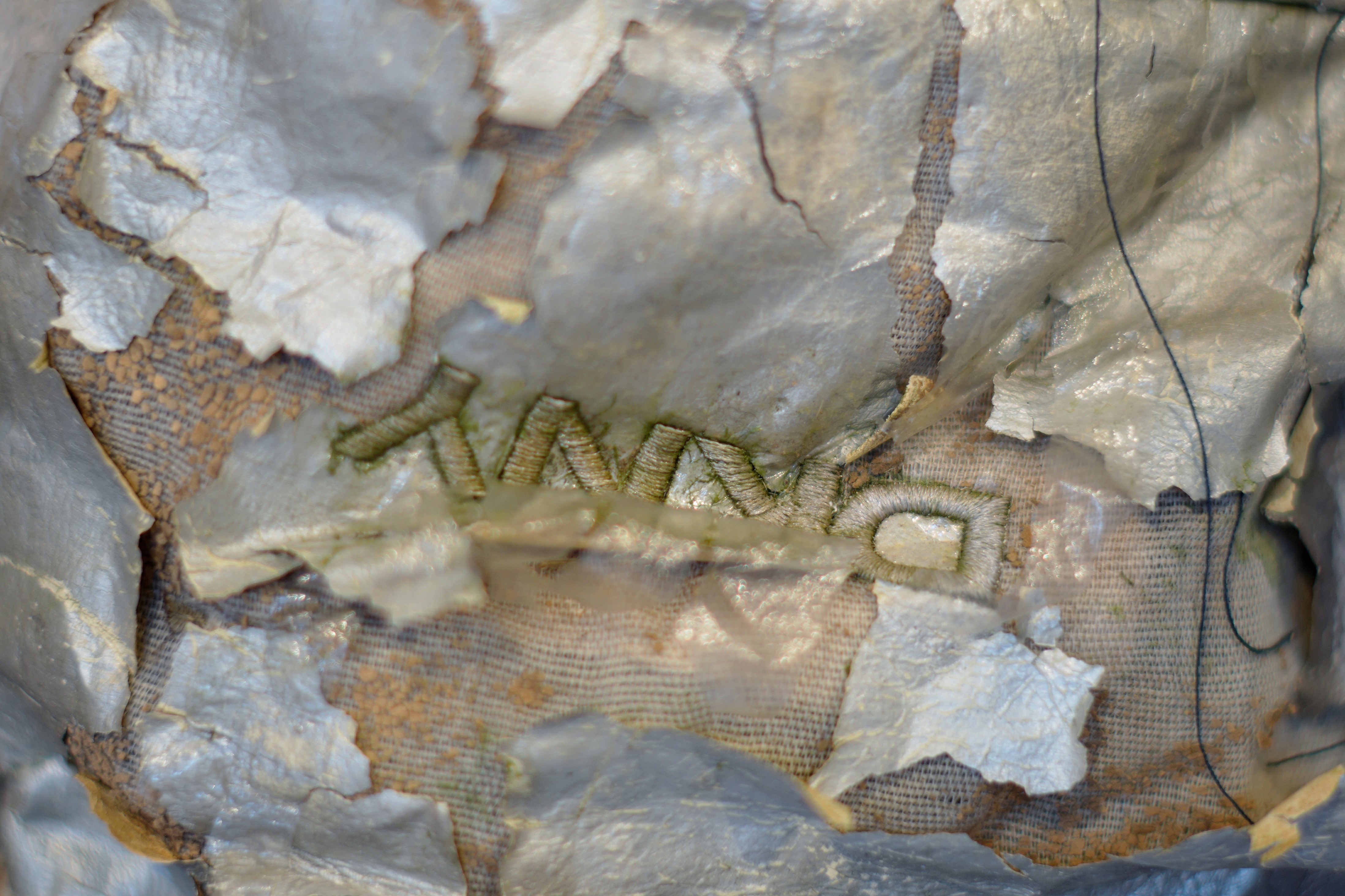 Marek Wodzisławski, tapestry - third-hand garments, 2024