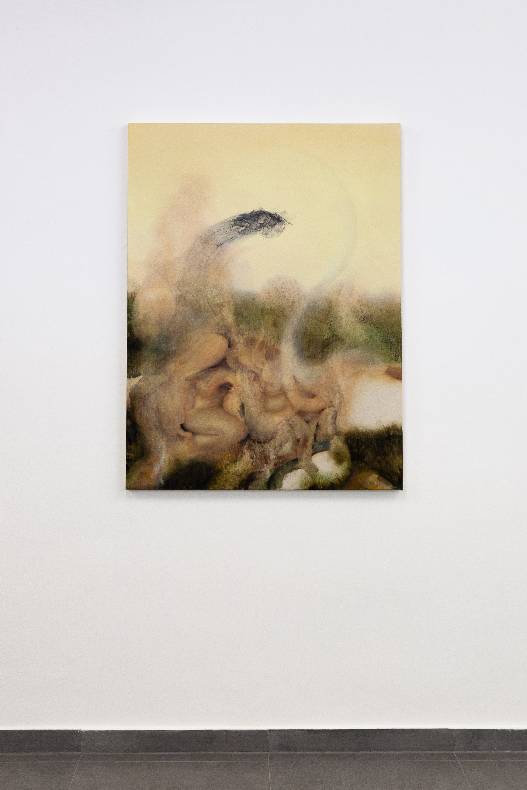 Sulfur, 2024 Mixed media on canvas 120 x 90 cm