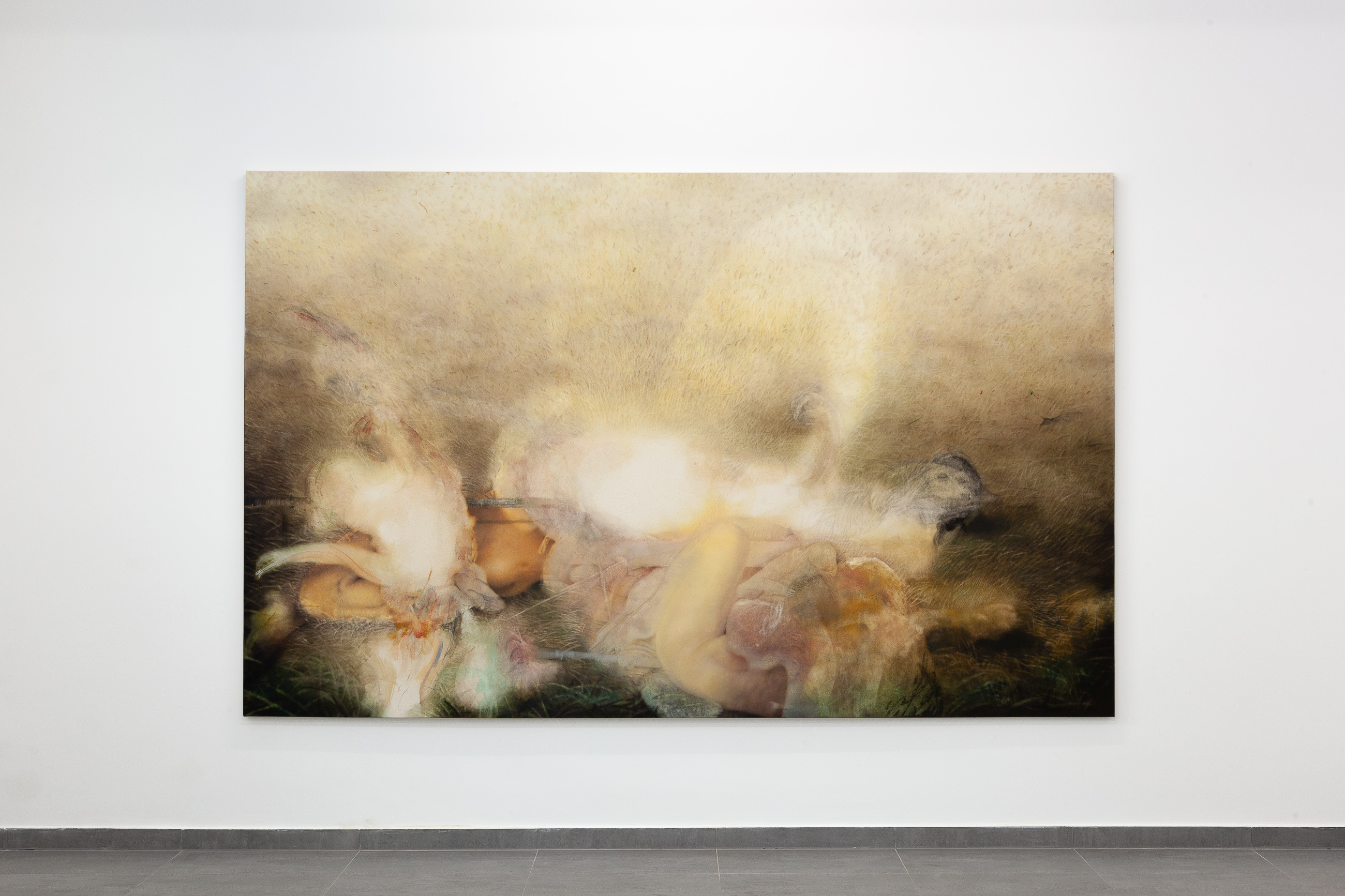 Twins, 2024 Mixed media on canvas 290 x 180 cm
