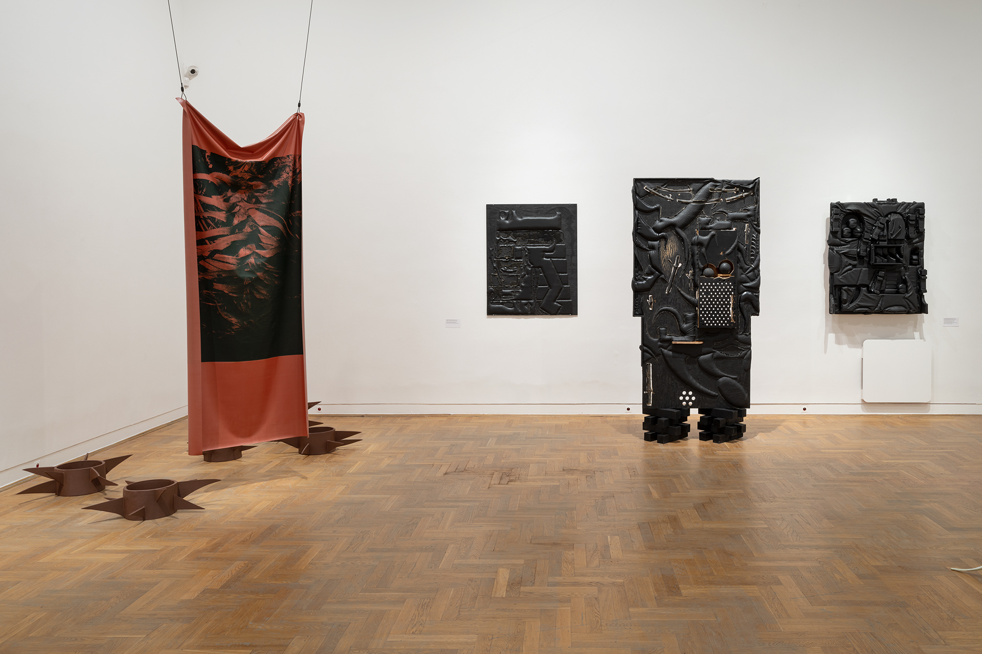 Cezary Poniatowski, Untitled, 2018; Cezary Poniatowski, Watch, 2020; Cezary Poniatowski, Untitled, 2022; Tiziana KrĂŒger, resistance, formation I-Vl, 2022; Tiziana KrĂŒger, sacrifice, 2023;