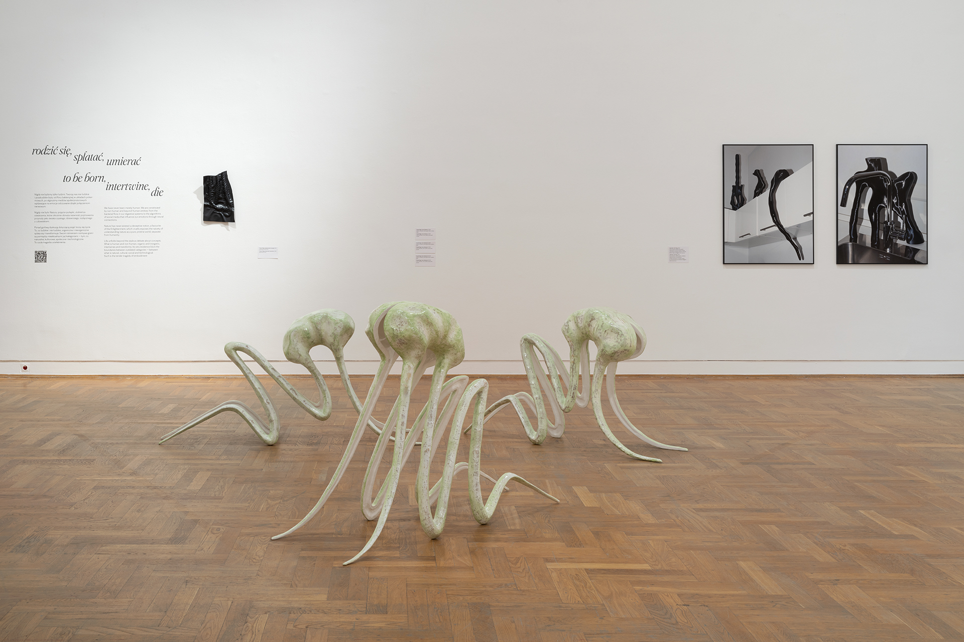 Leilei Wu, The Thing, 2022; Tiziana KrĂŒger, plasticized, impression, 2020; Claude Eigan, Inner Saboteur I-III, 2019-2020;