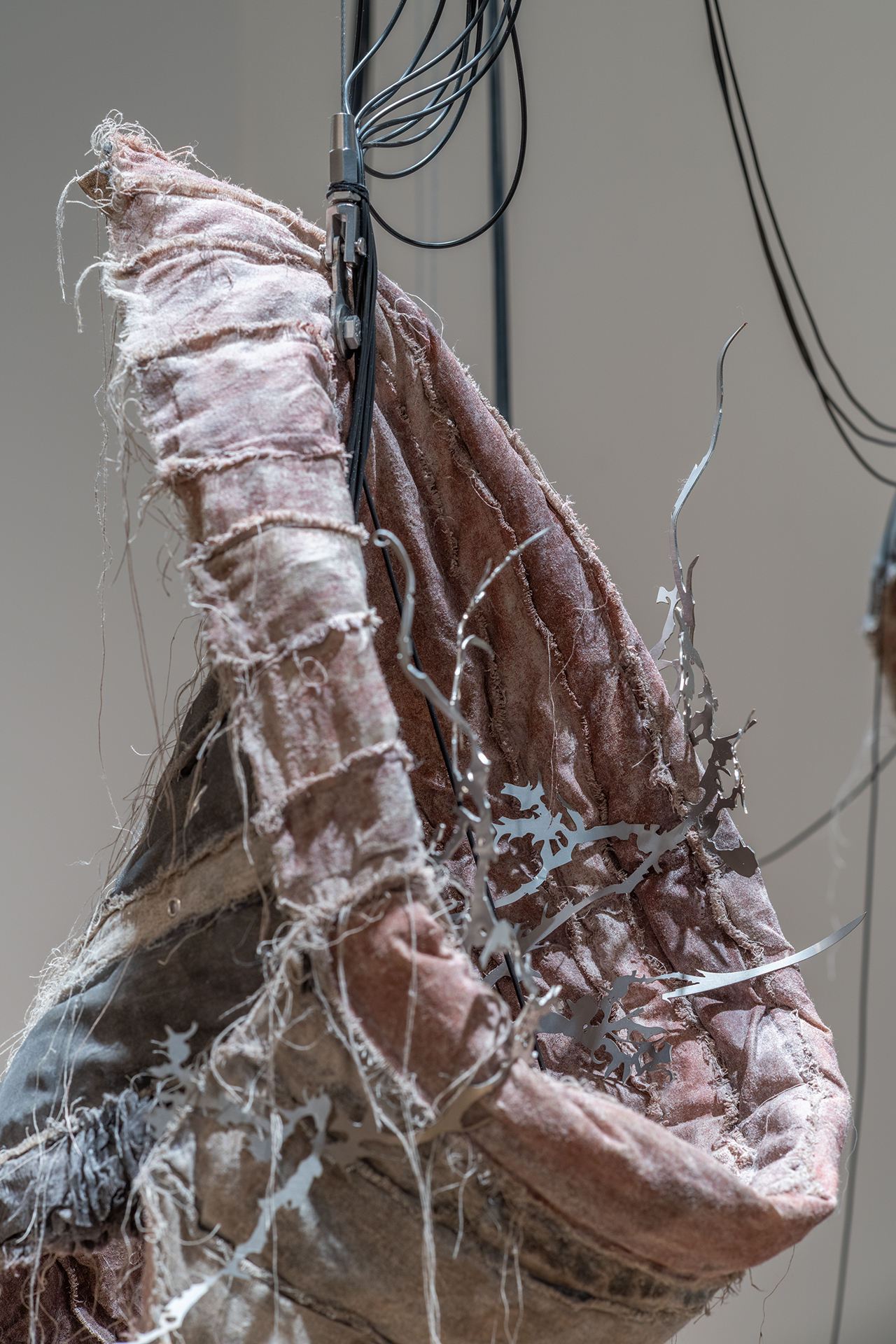 Inside Job (Ula LuciĆska, MichaĆ Knychaus), Behind the mouths gate something is stirring, is flickering, 2024 (detail)