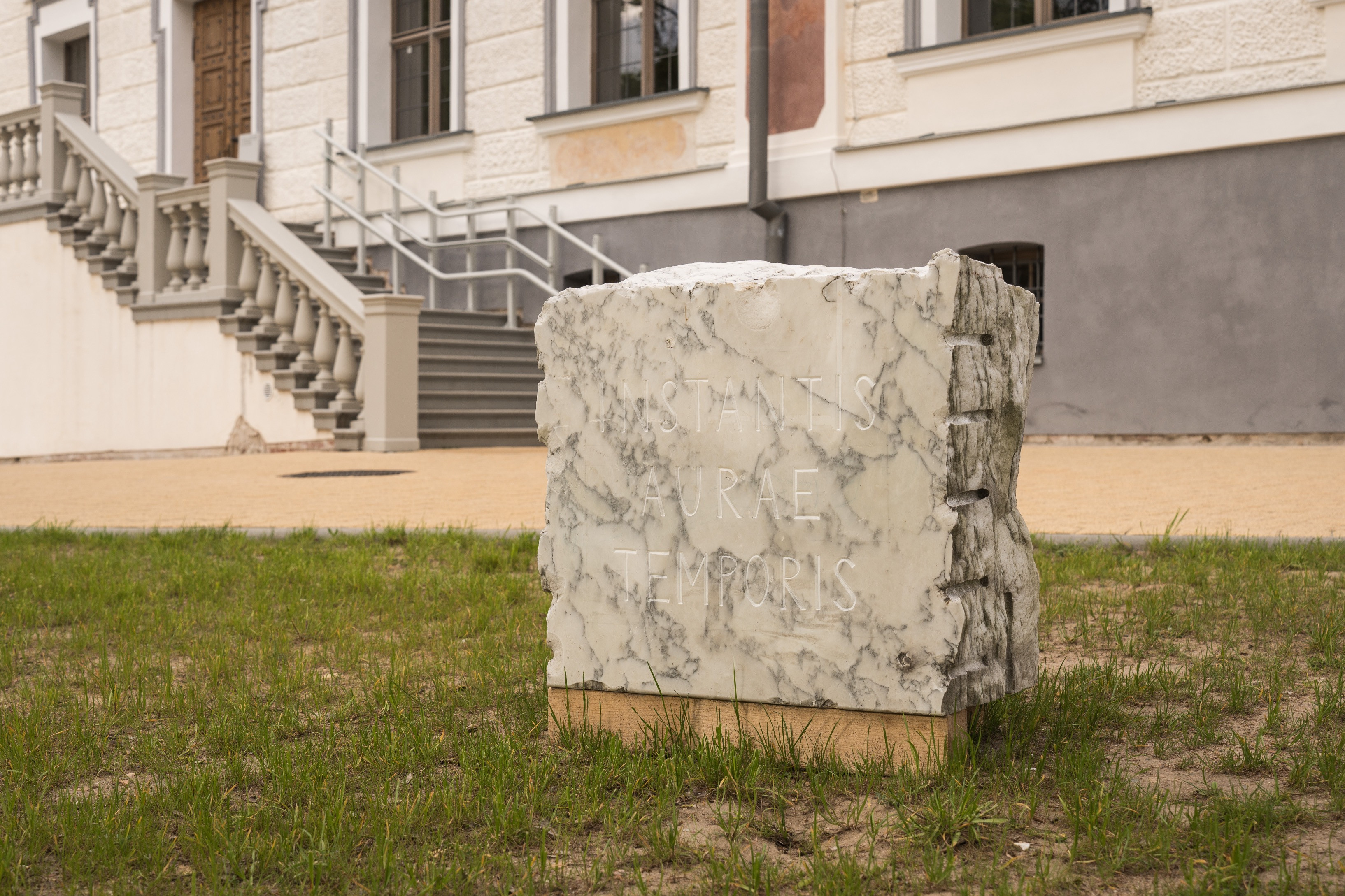 Marianna Maruyama. Arts of Subtraction, 2024. Carrara marble, 63 × 44 × 77 cm. Photographer: Andrej Vasilenko