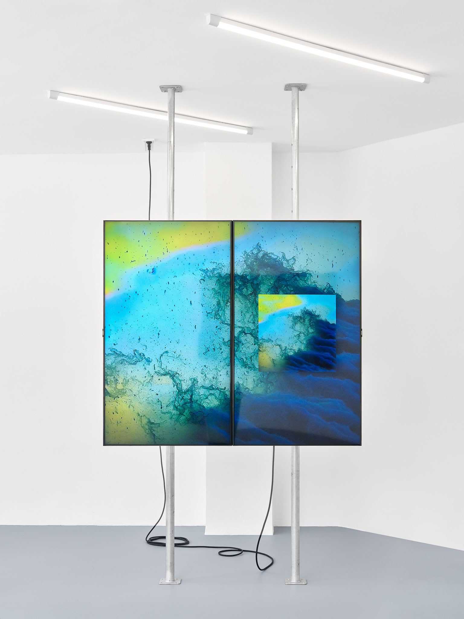 Installation view, SOFT LIQUIDS, HARD SHELLS, Kunstraum Konrad, 2024 Photo: Tobias Ehrhardt