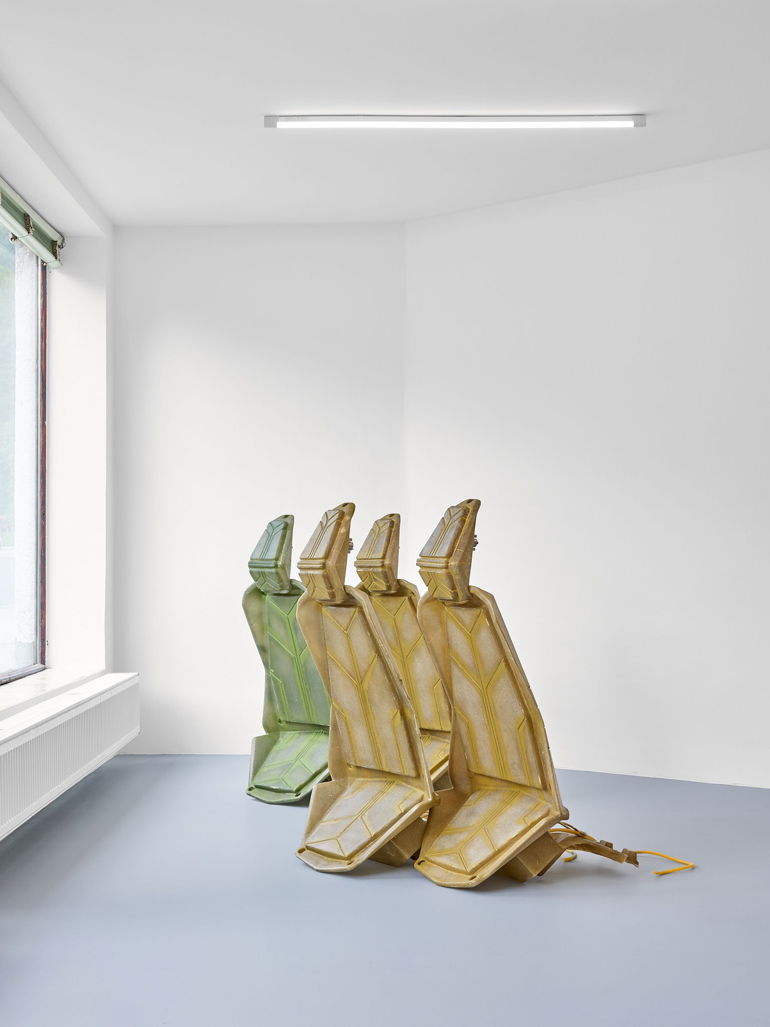 Installation view, SOFT LIQUIDS, HARD SHELLS, Kunstraum Konrad, 2024 Photo: Tobias Ehrhardt