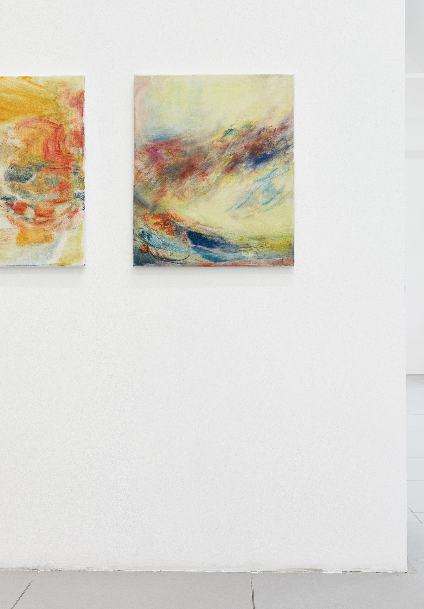 Naeun Kang, "In Moonlight", 2024 (Oil on primed cotton, 55 x 46 cm).