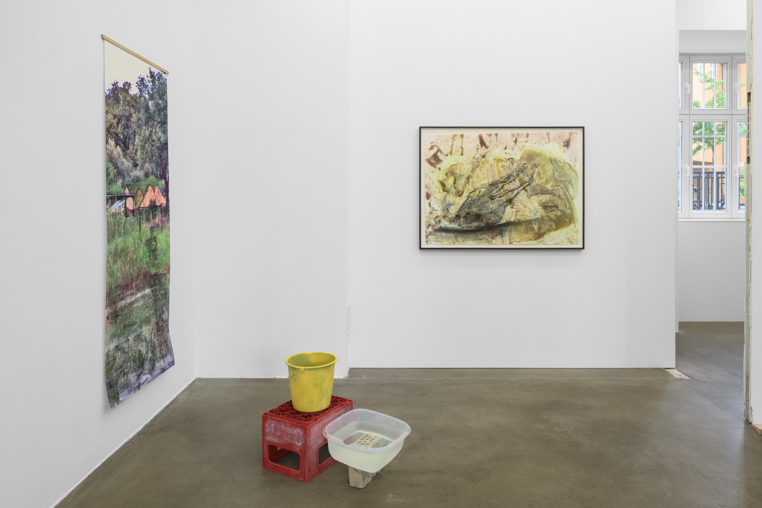 Helena Uambembe, On the site of the Okavango, installation view