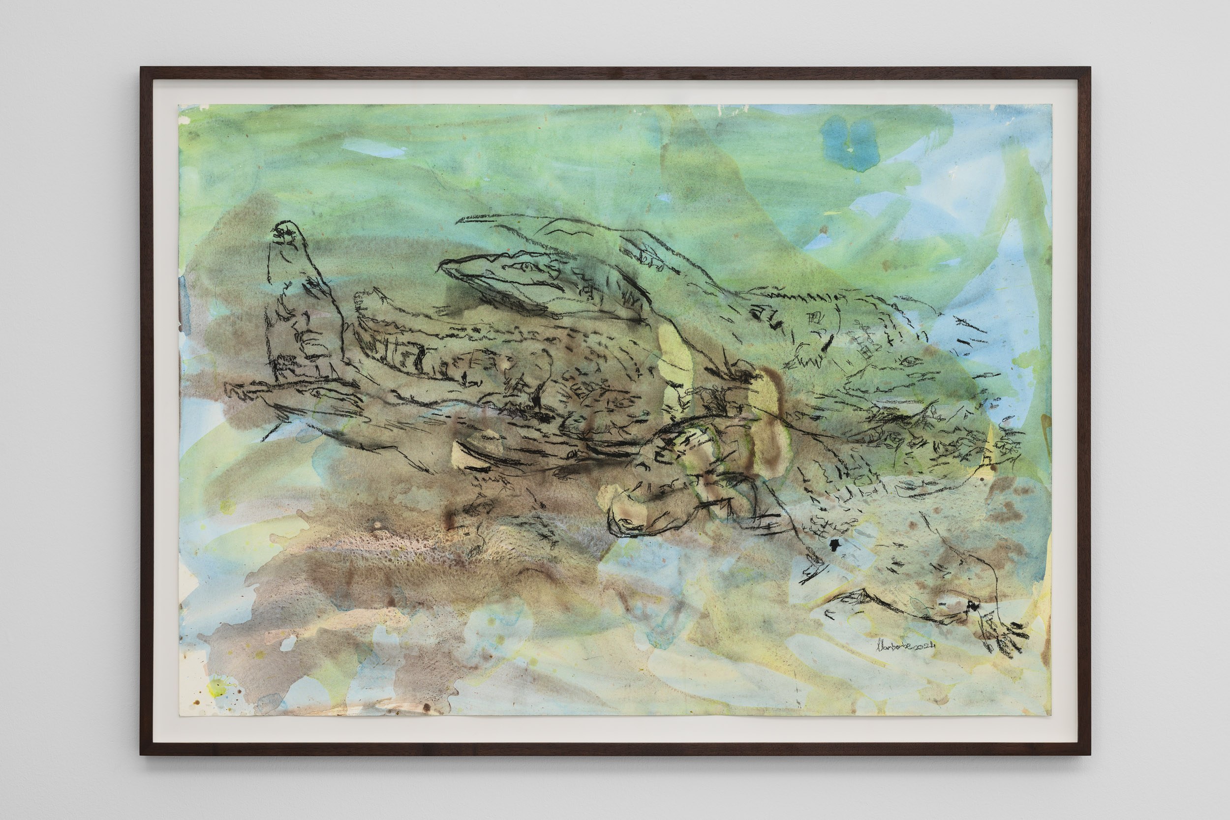 Helena Uambembe, Fresh waters, 2024, 70 x 99 cm