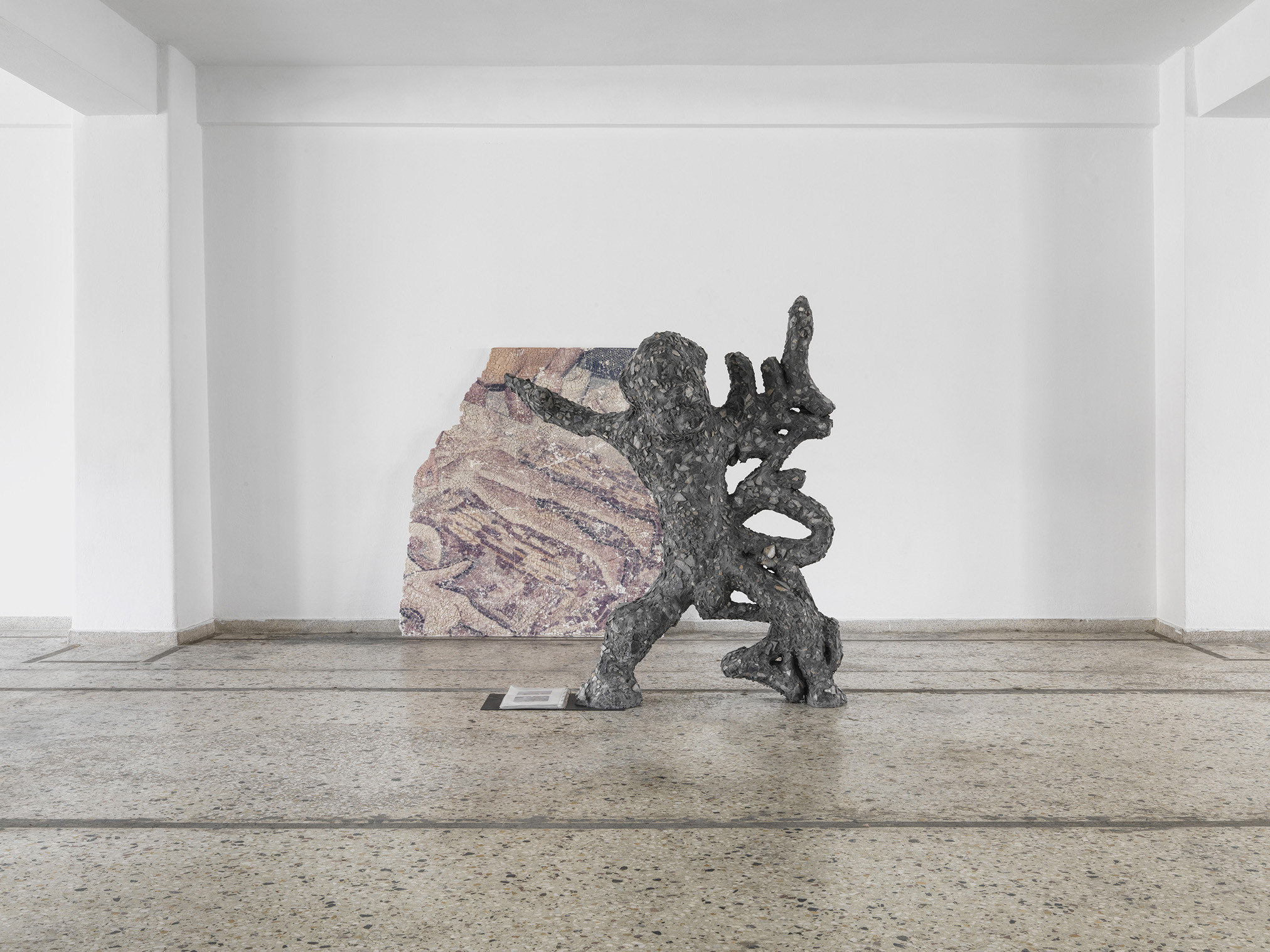 Instalaltion view of "ALONE", by Petros Moris at TAVROS, Athens