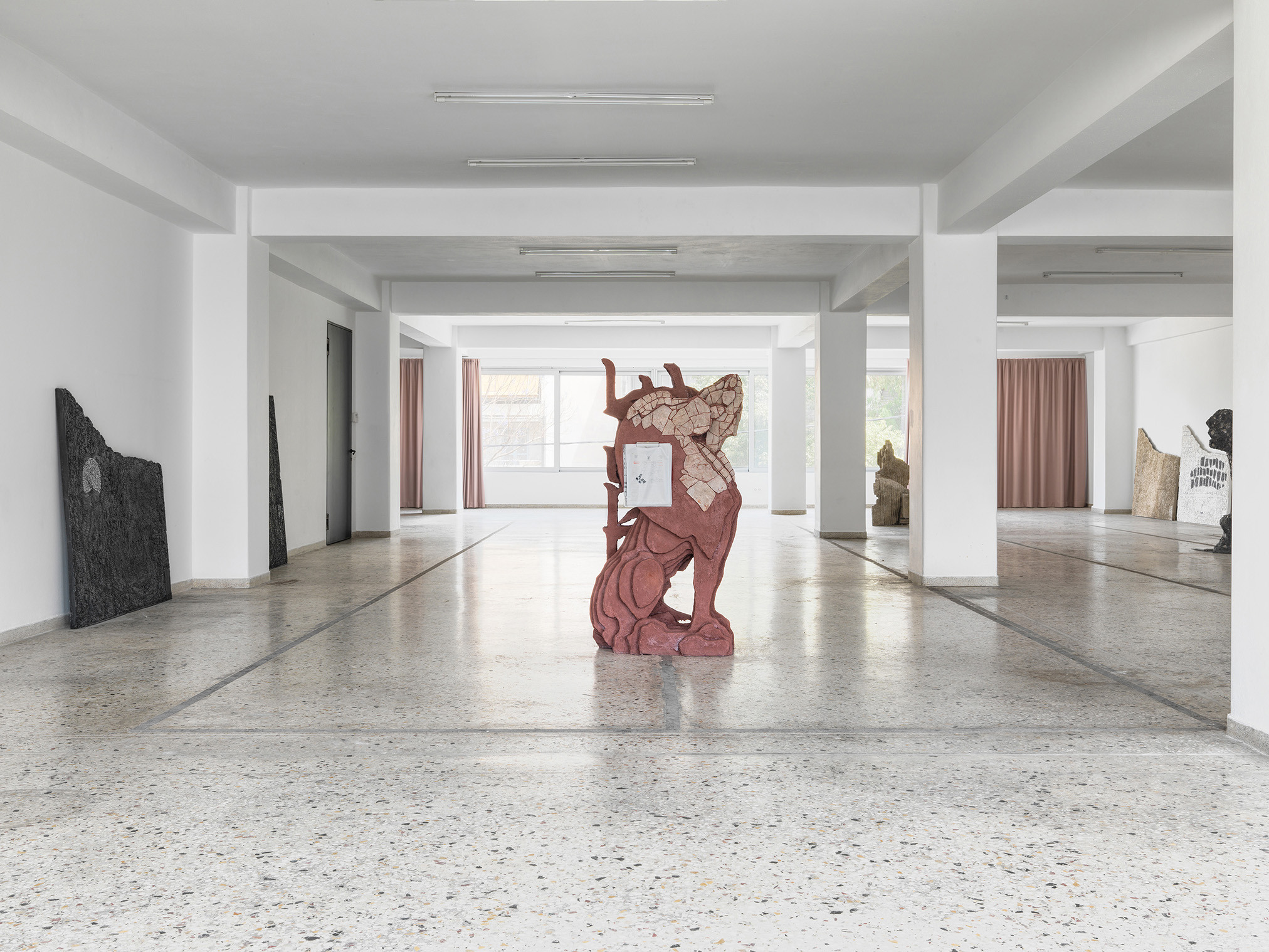 Instalaltion view of "ALONE", by Petros Moris at TAVROS, Athens