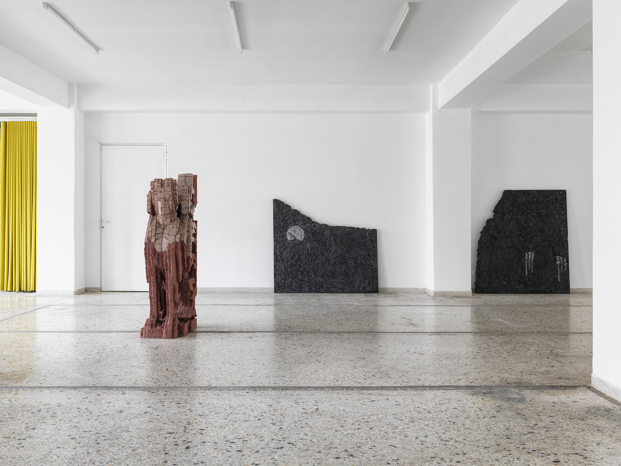 Instalaltion view of "ALONE", by Petros Moris at TAVROS, Athens