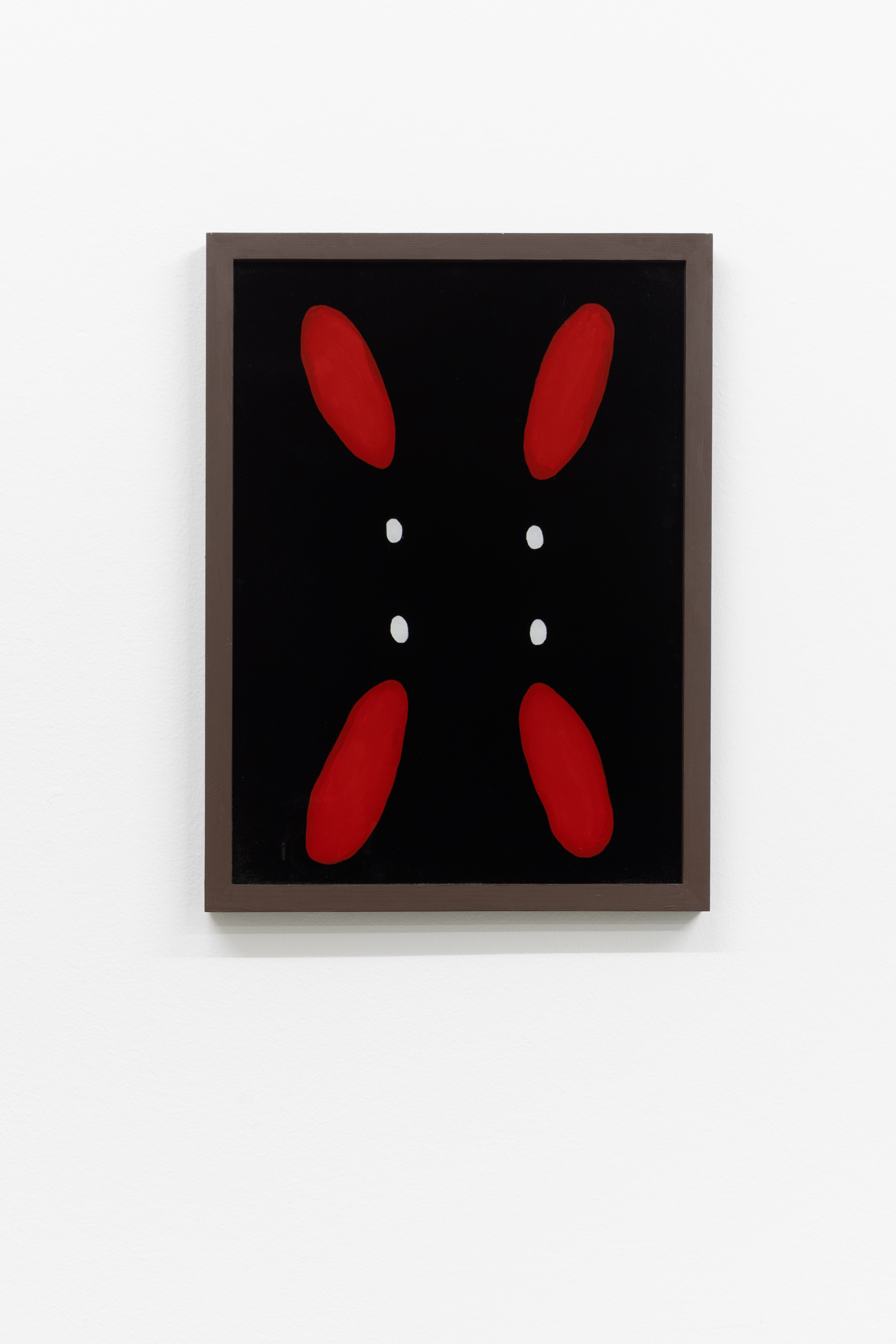 Elke Denda, Schwarzwaldbild, 2023, acrylics on glass, 48 x 36 cm